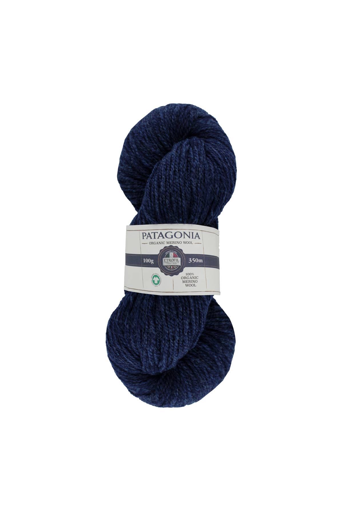 Patagonia Knitting Yarn Navy Blue 100% Organic Merino Wool 100g 350m (75341)