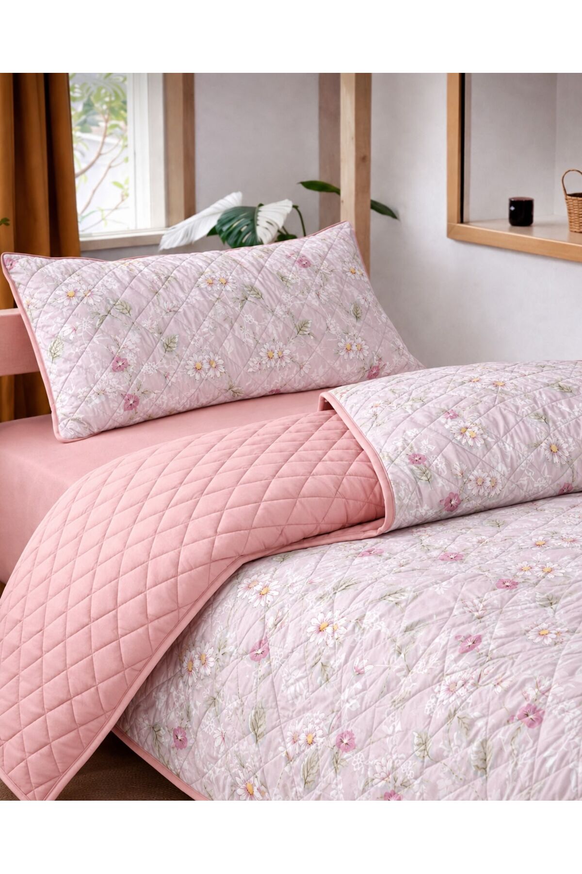 Single Quilted Bedspread Set Quilting-Pillowcase Gift-160x230 Cm