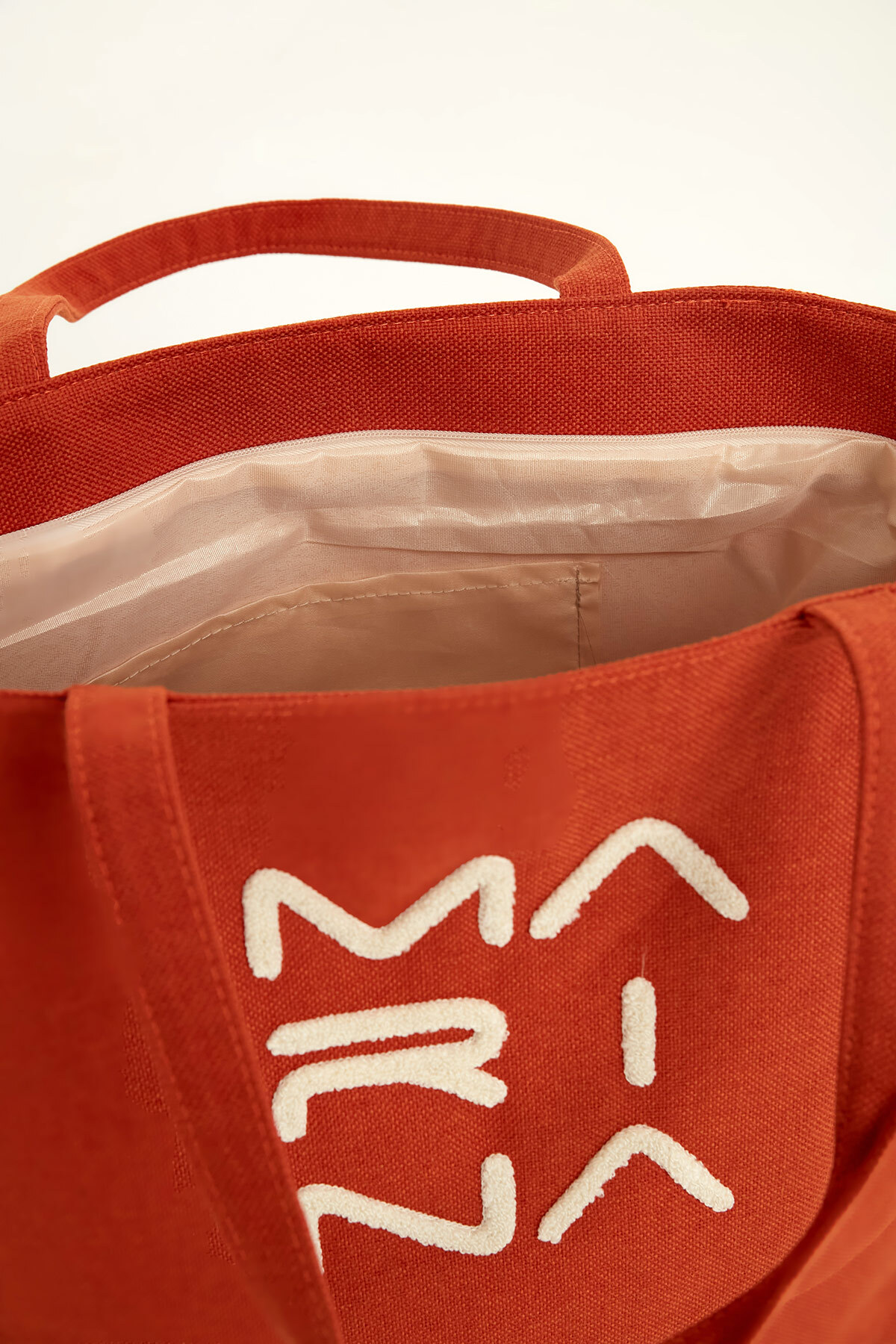 Marina Swimwear Turuncu Çanta Nakışlı CA2501-5 görsel 4