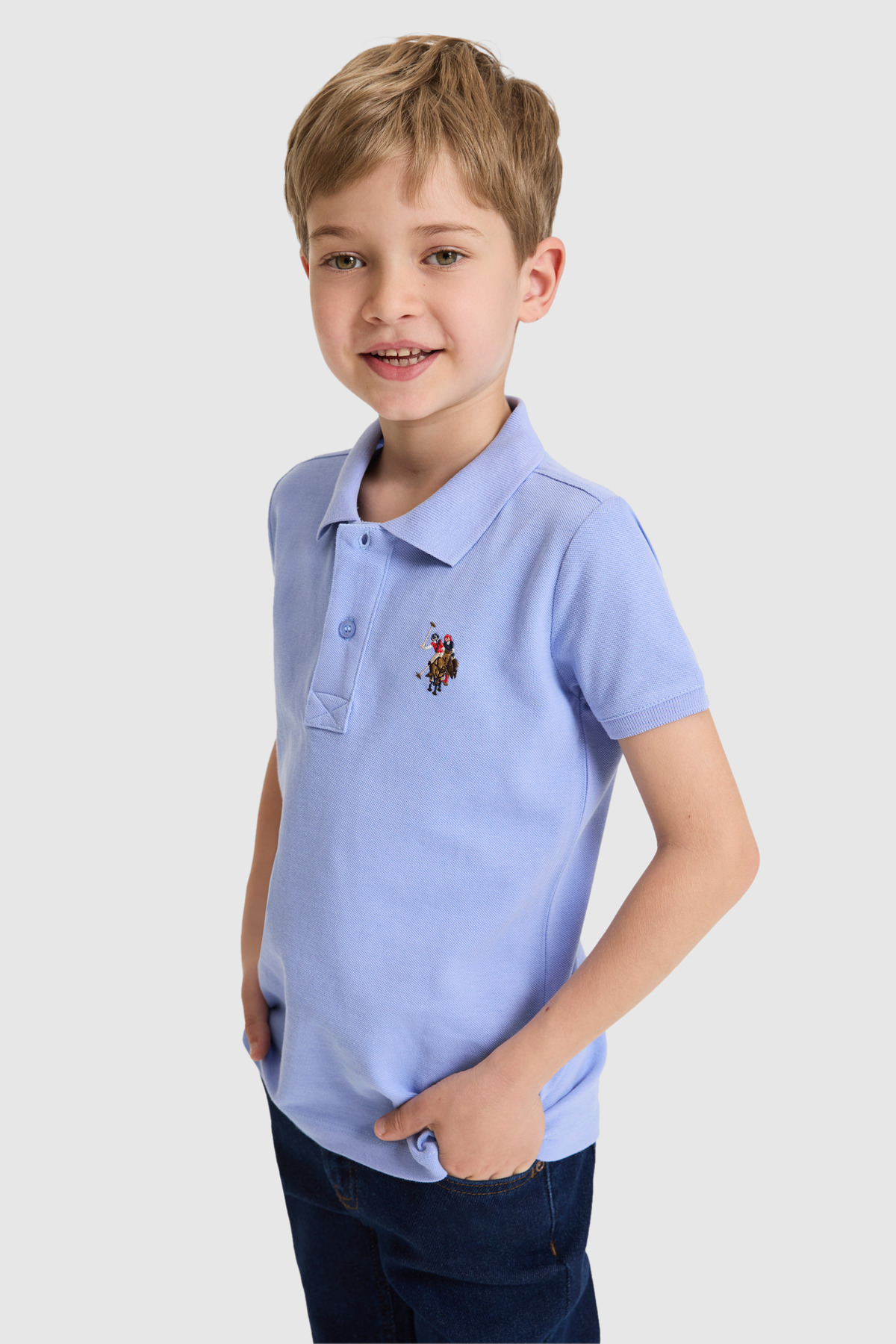 پولوشرت پسرانه یقه پلو | یو اس پولو U.S. Polo Assn. 50325608 TR - تصویر 3