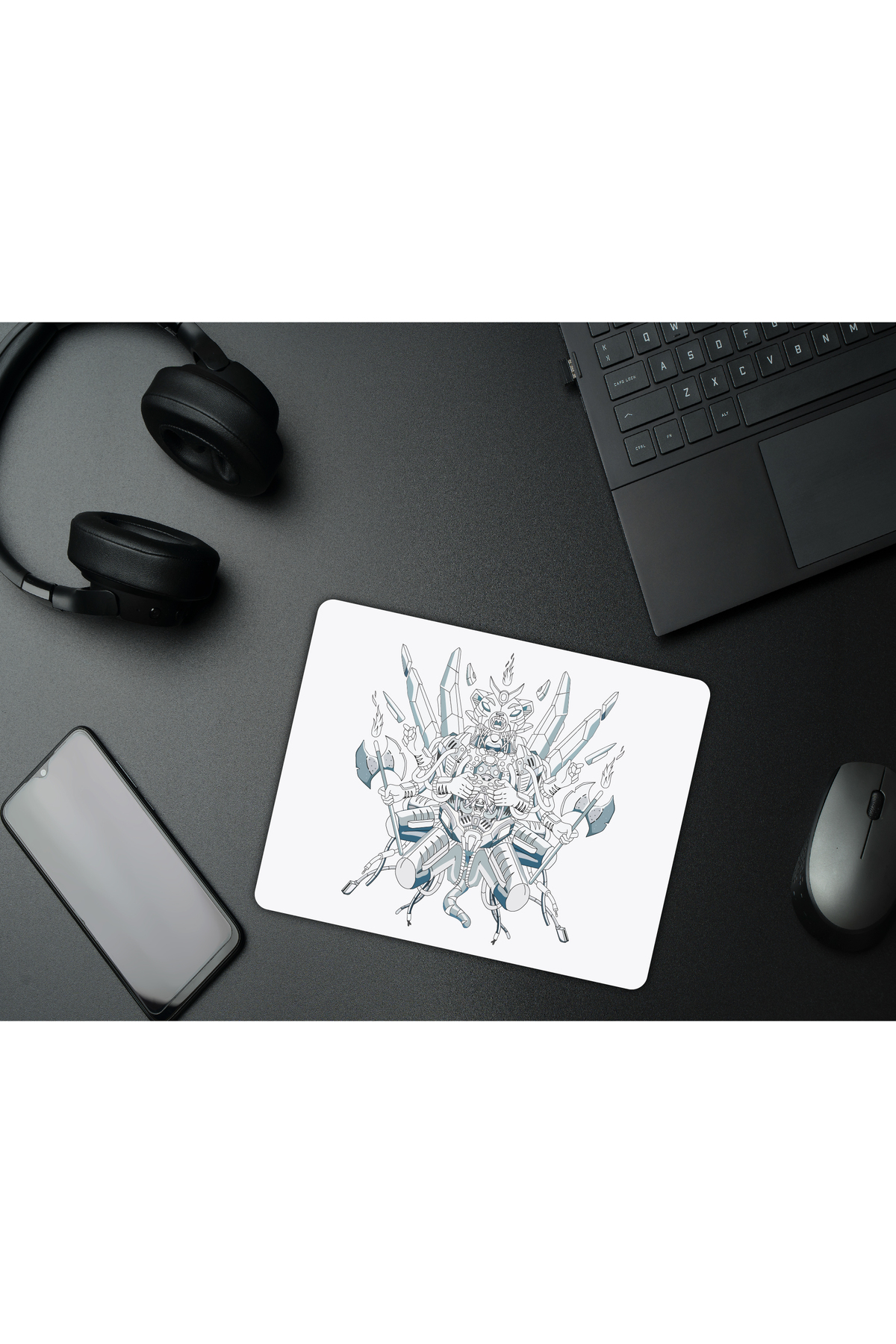G-Bear White Blitz Speed Series 480x400x3 mm E-Sports Gaming Oyuncu Mouse Pad