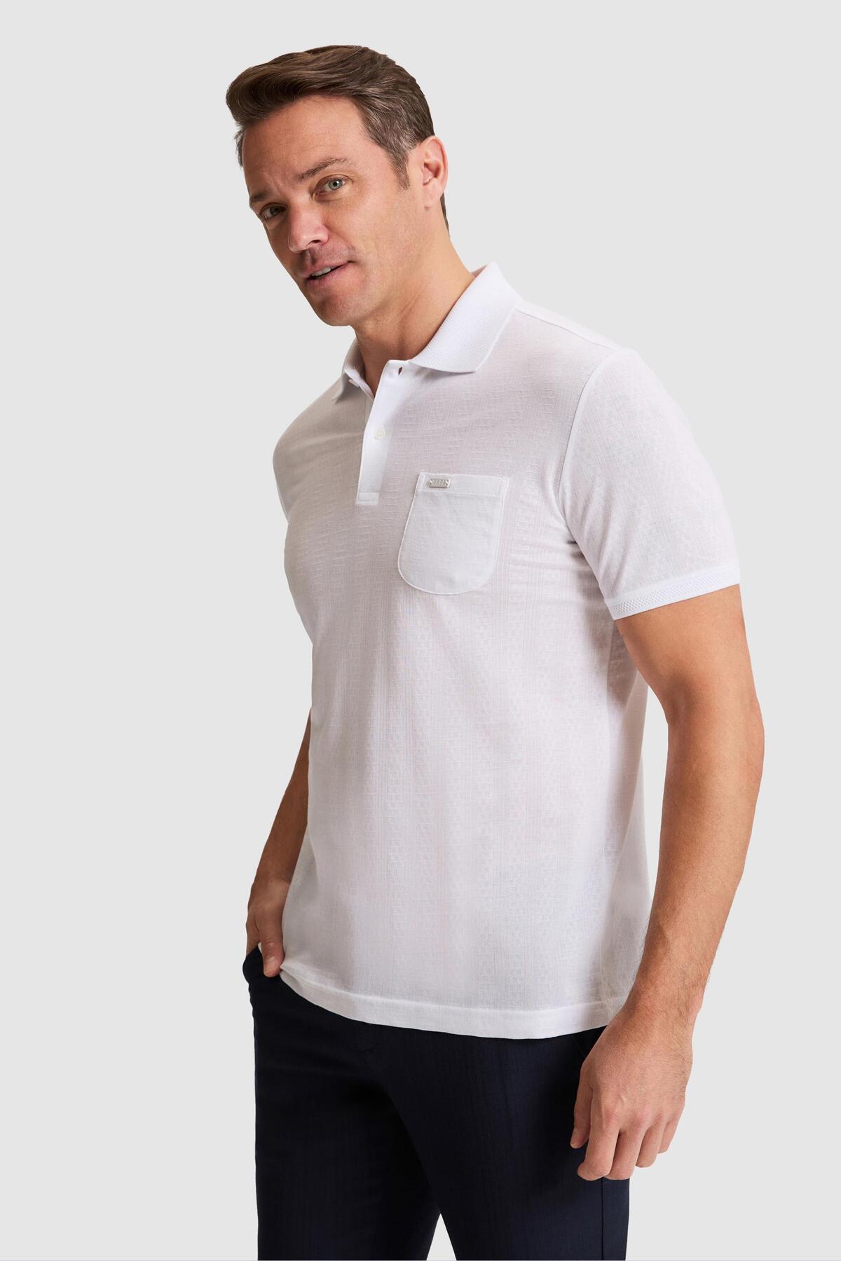 پولوشرت مردانه یقه پلو | یو اس پولو U.S. Polo Assn. PU-9686 TR - تصویر 3