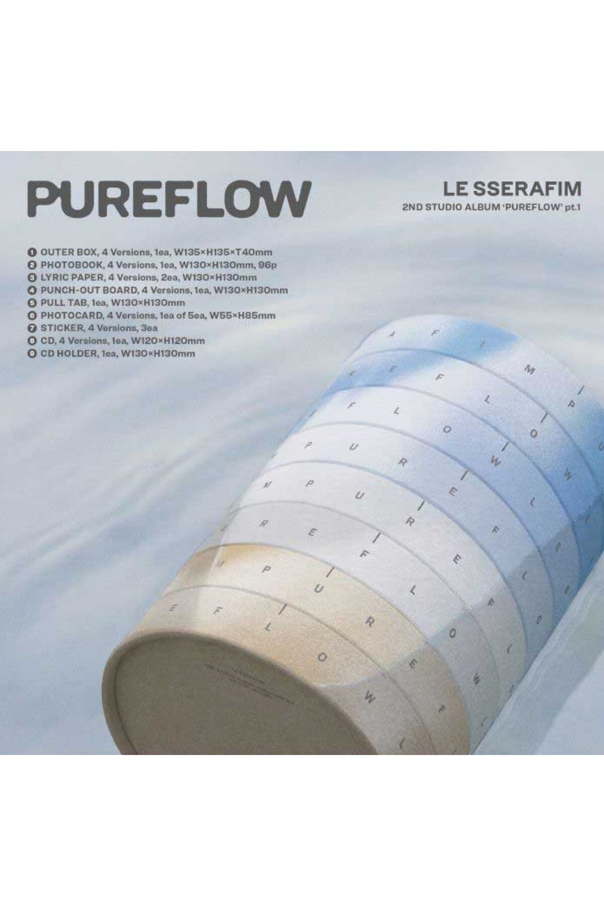 Kpop Dünyasi LE SSERAFIM – 2nd Studio Album 'PUREFLOW' pt.1 - VOL
