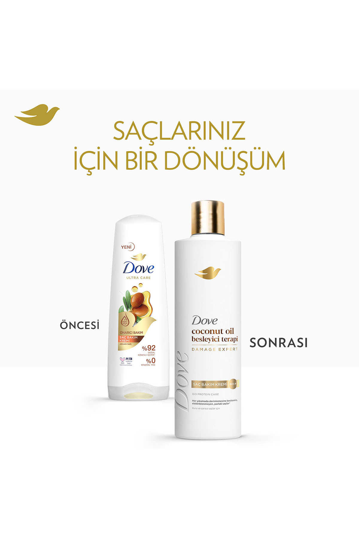 Saç Bakım Kremi Coconut Oil Besleyici Terapi 350 ml x3 — SET.UNİ.11284 — تصویر 5 از 8