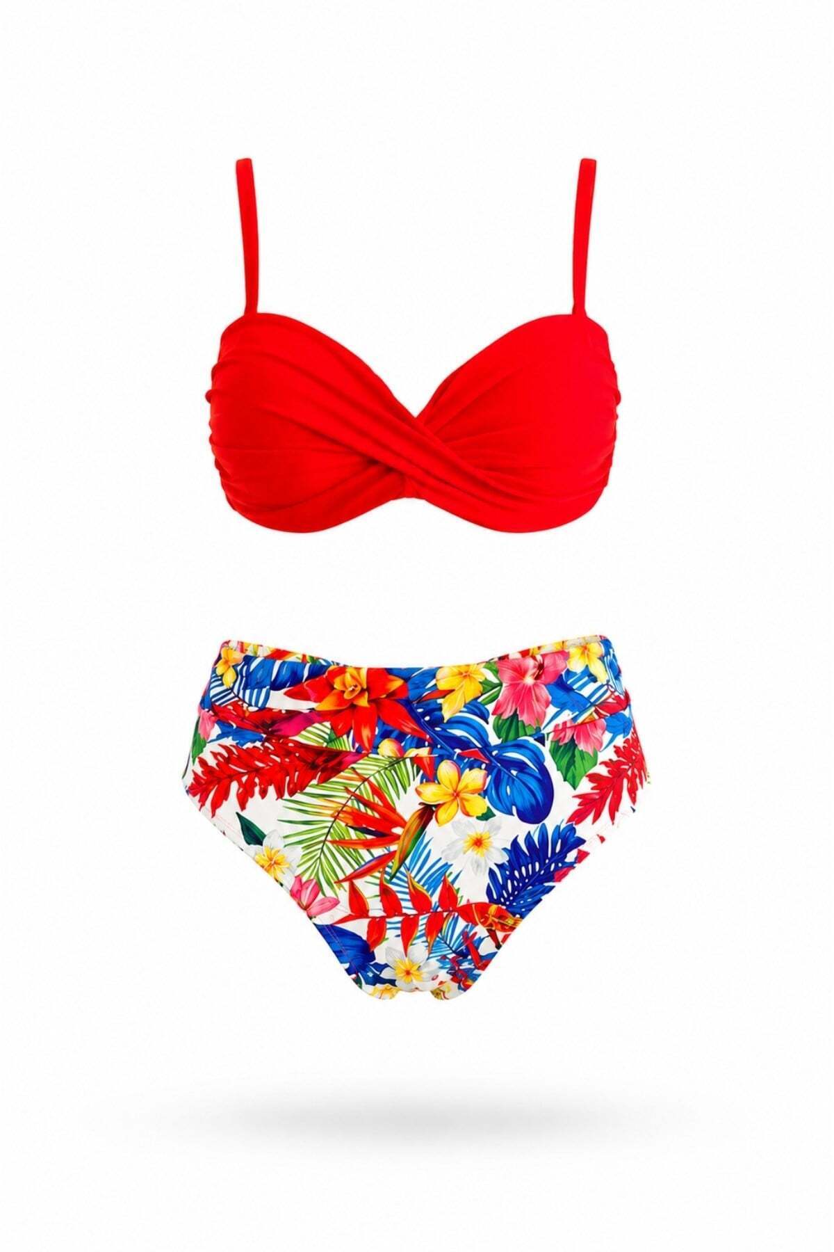 Rotational High Waist Bikini Set