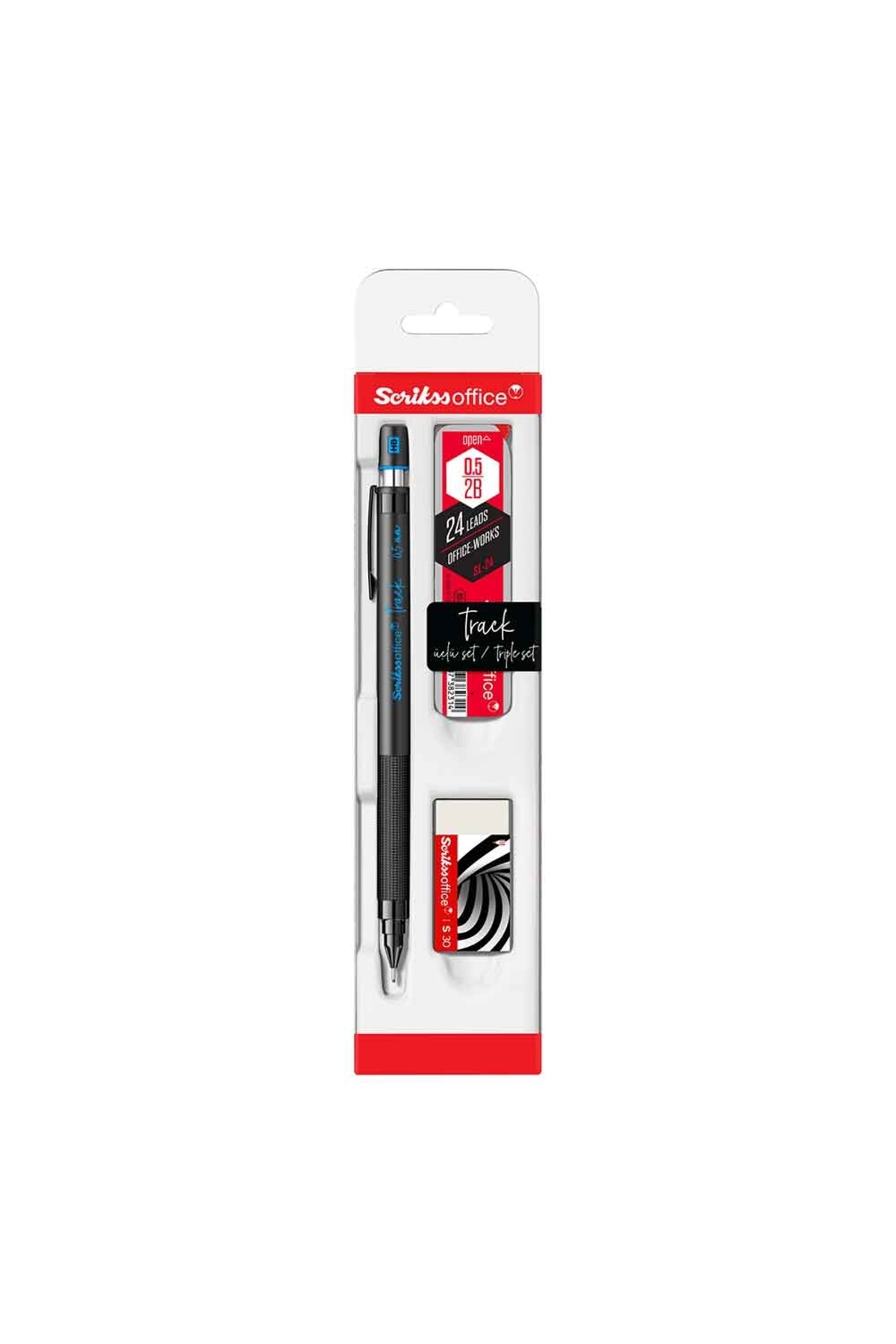 Scrikss Track Versatil Kalem 3’lü Set 0.5mm Mavi