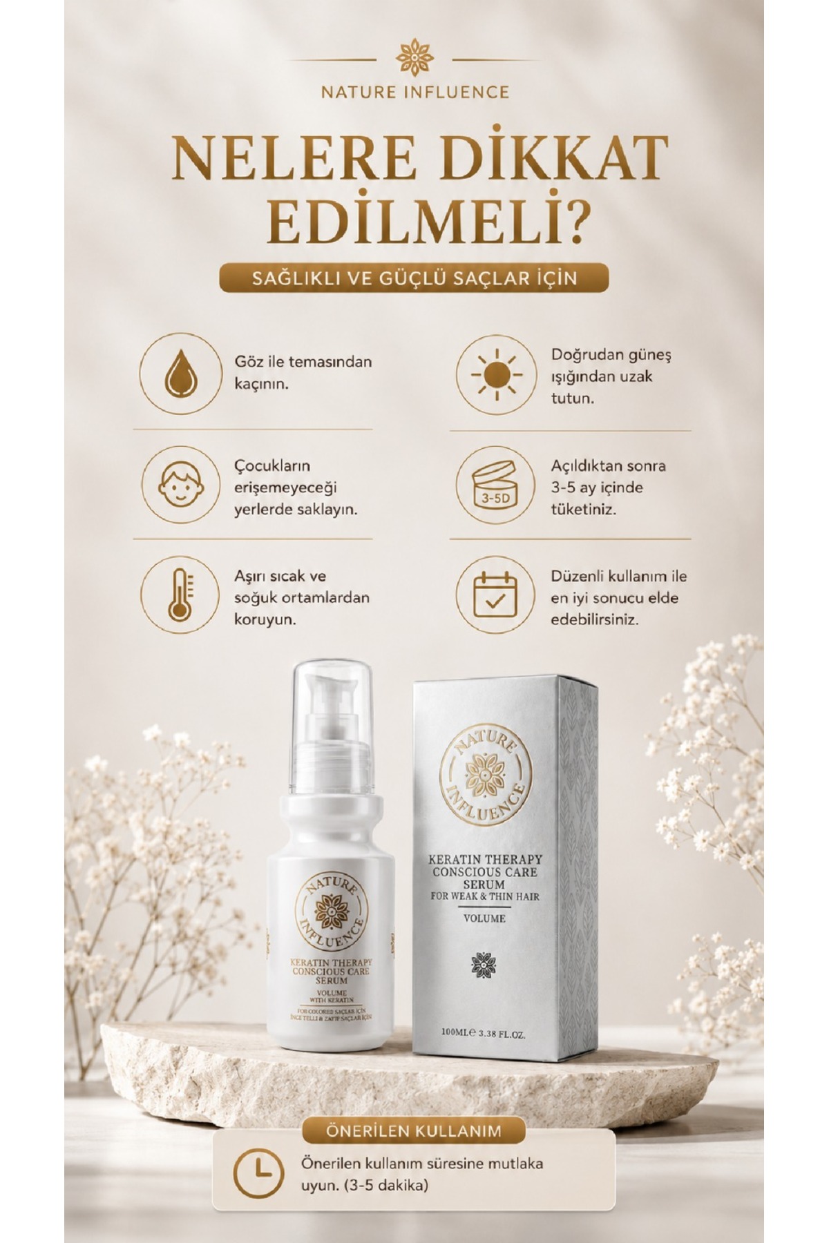 KERATİN TERAPİLİ GÜÇLENDİRİCİ SAÇ SERUMU 100ML — TYCF4EA5AB0E2F51D7E51F000 — تصویر 3 از 5