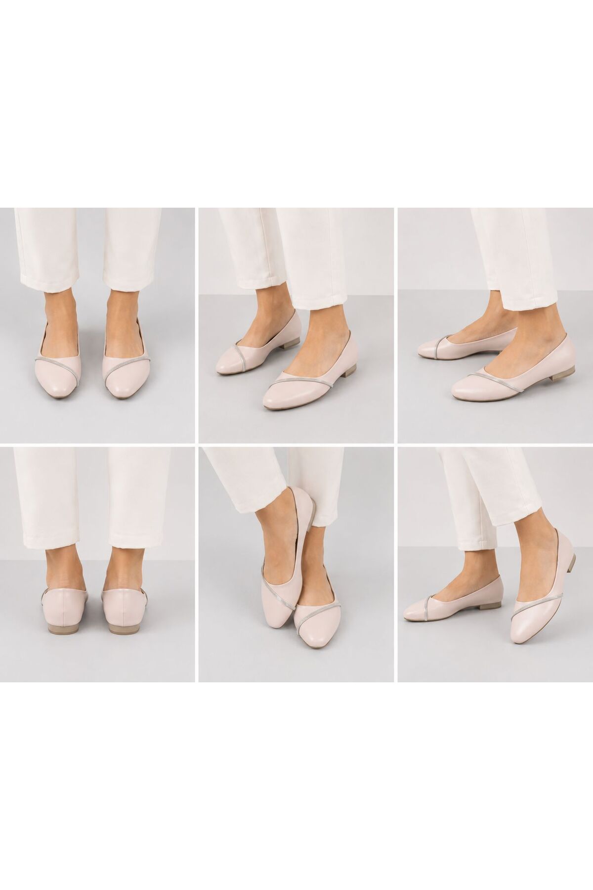 lamiashoes Kadın Taşlı Babet Büyük Ayak 43 Numara görsel 7