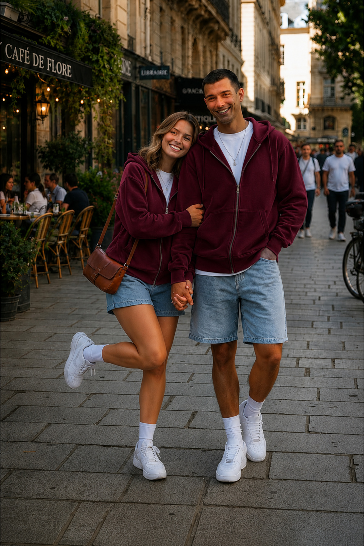 YAKAMEL UNISEX KAPÜŞONLU OVERSIZE FULL FERMUARLI RAHAT KESİM MEVSİMLİK YENİ SEZON GÜNLÜK HIRKA görsel 3