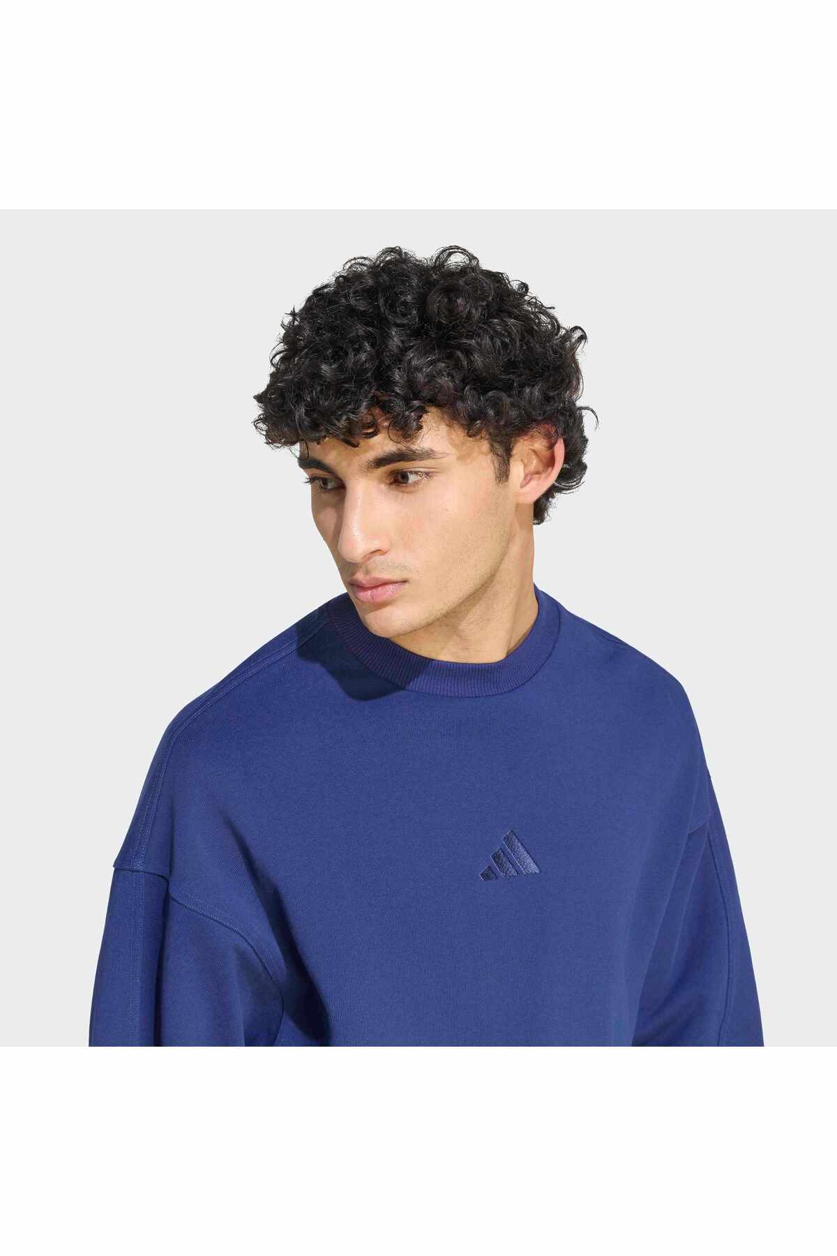 adidas M Ak Sl Swt Erkek Spor Sweatshirt KW2282 görsel 5
