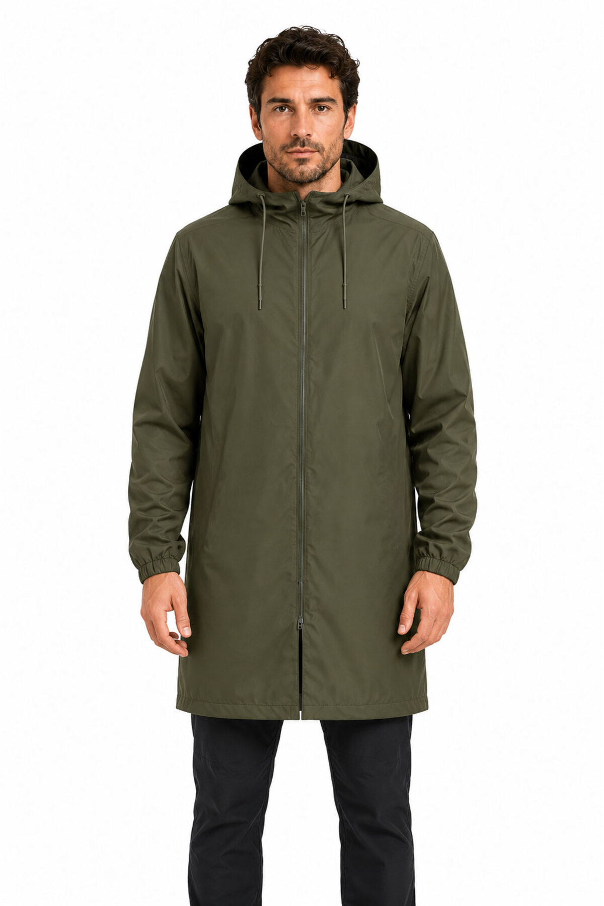 go out PVC %100 Su Geçirmez Pardesü Yürüyüş Yağmurluğu İş Güvenlik, Avcı, Trekking Yağmurluk, Kamp Yağmurluk Dikişsiz görsel 7