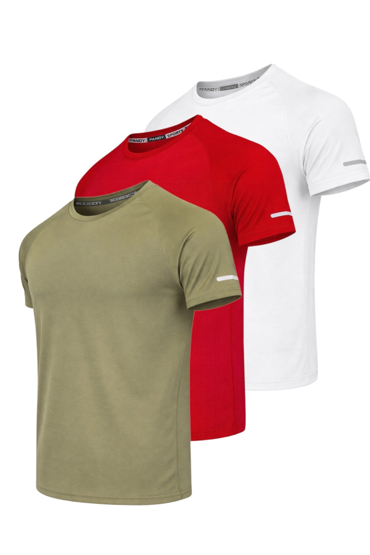 3-Piece Athletic Technical Sports T-shirt with Fast Drying Feature
