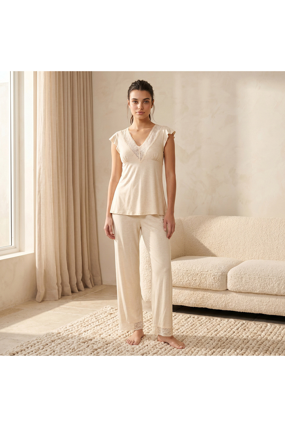 Splash FAV Intimates Pyjama Set Top & Trousers Viscose
