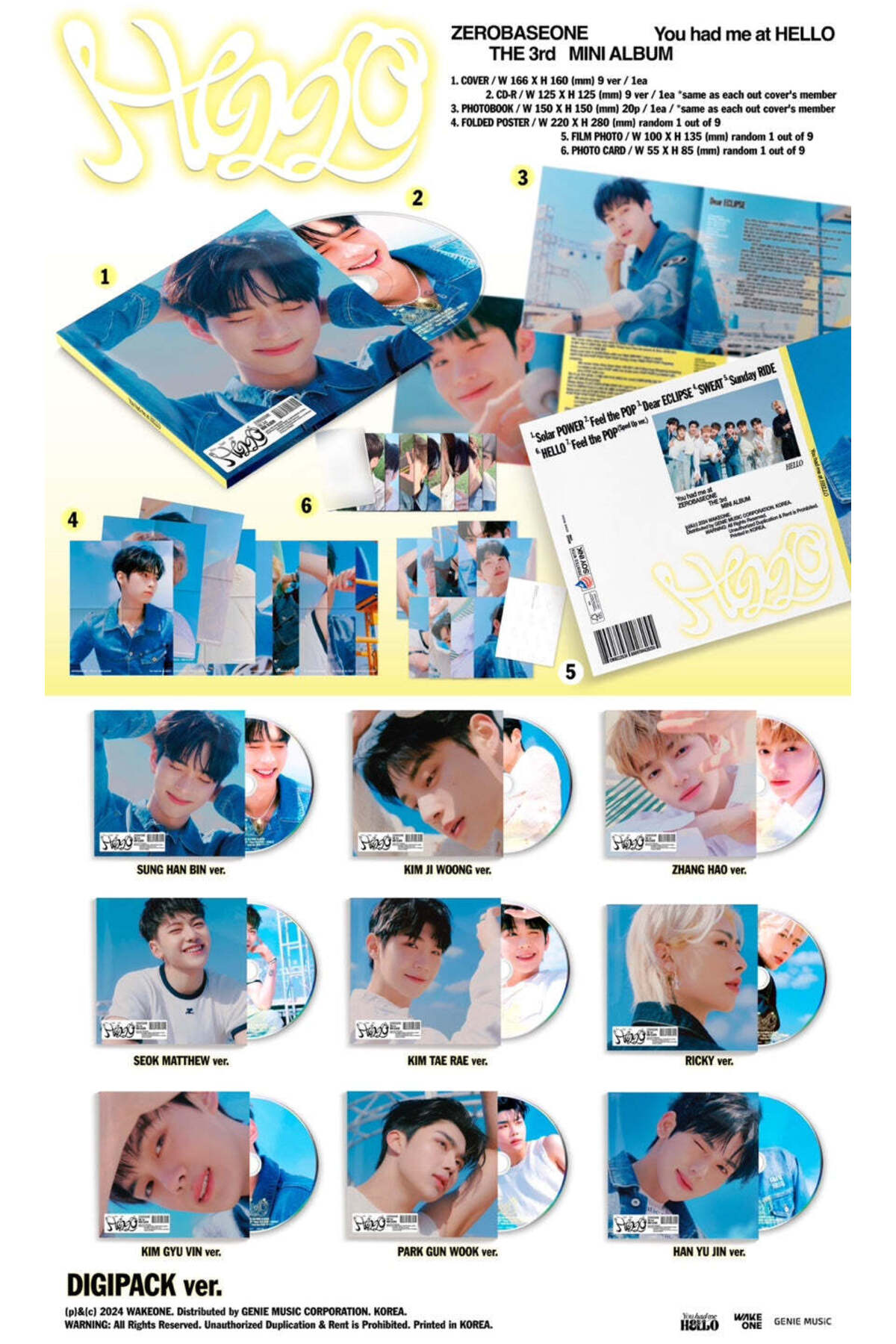 tays store ZEROBASEONE - 3RD MINI ALBUM [You had me at HELLO