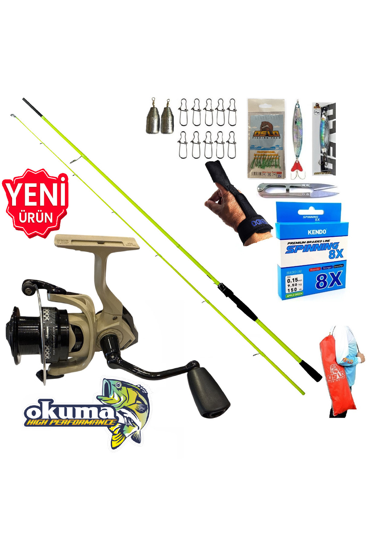 SPECTRO 4本セット Okuma Outrax 3000 270cm 5-55gr Karbon High Tech Spin Olta Takımı