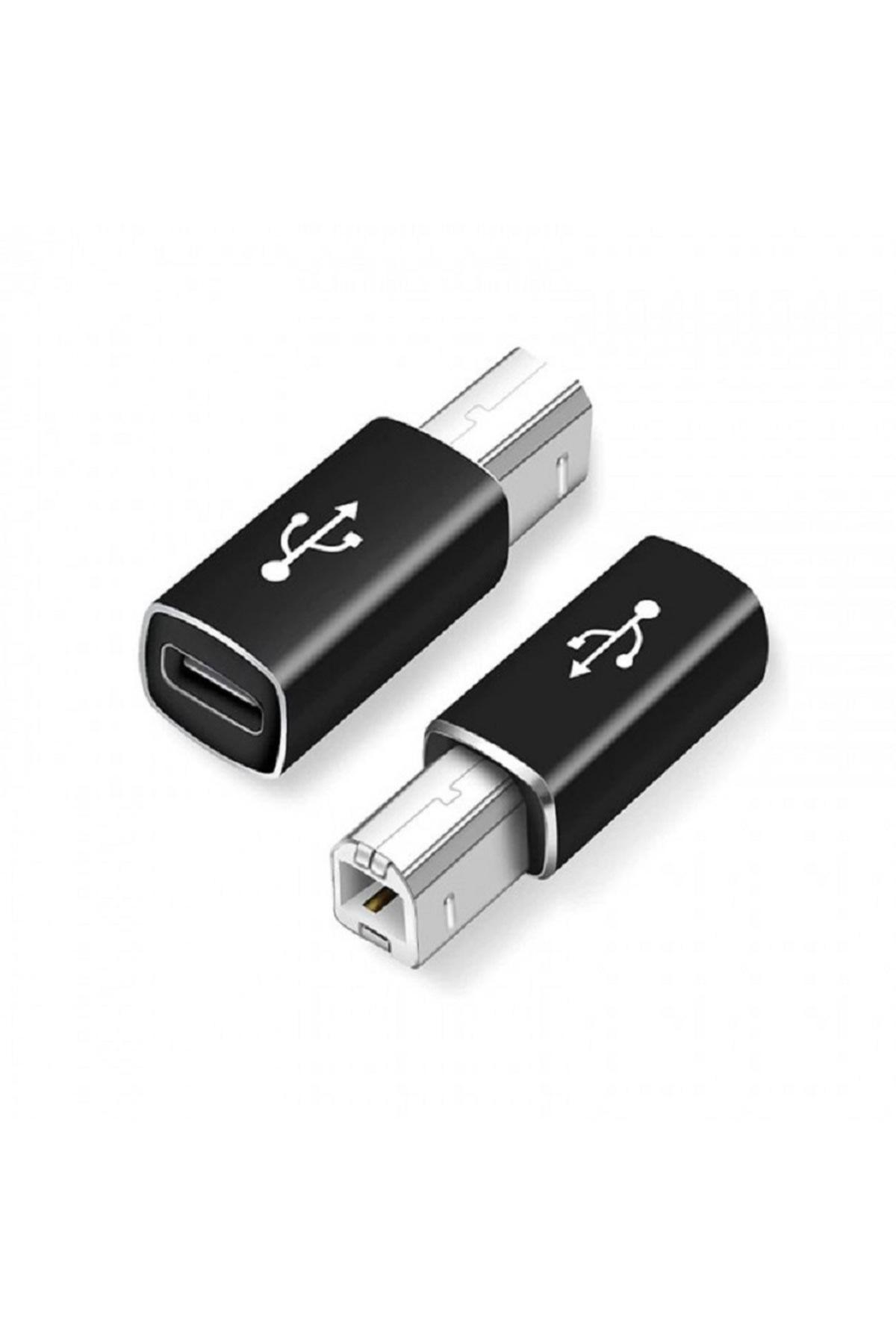 Profesyonel USB-C Dişi - USB-B Erkek Yazıcı ve MIDI Adaptörü / Dayanıklı Metal Gövde Tak Çalıştır Dijital Piyano Klavye Org Enstrüman Ses Kartı ve Yazıcı Dönüştürücü Aparat Kablosu