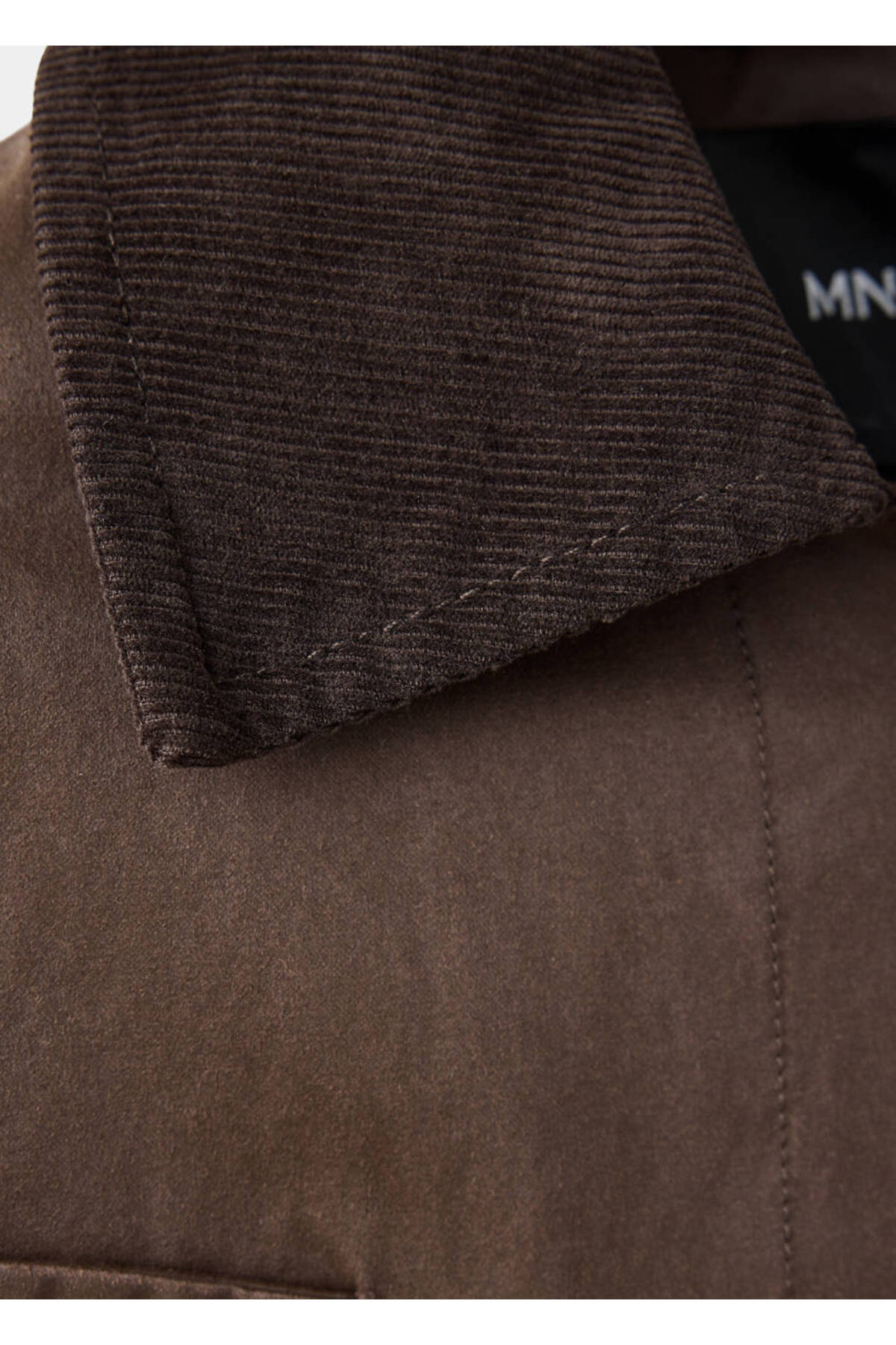 MANGO Woman Corduroy collar jacket görsel 5