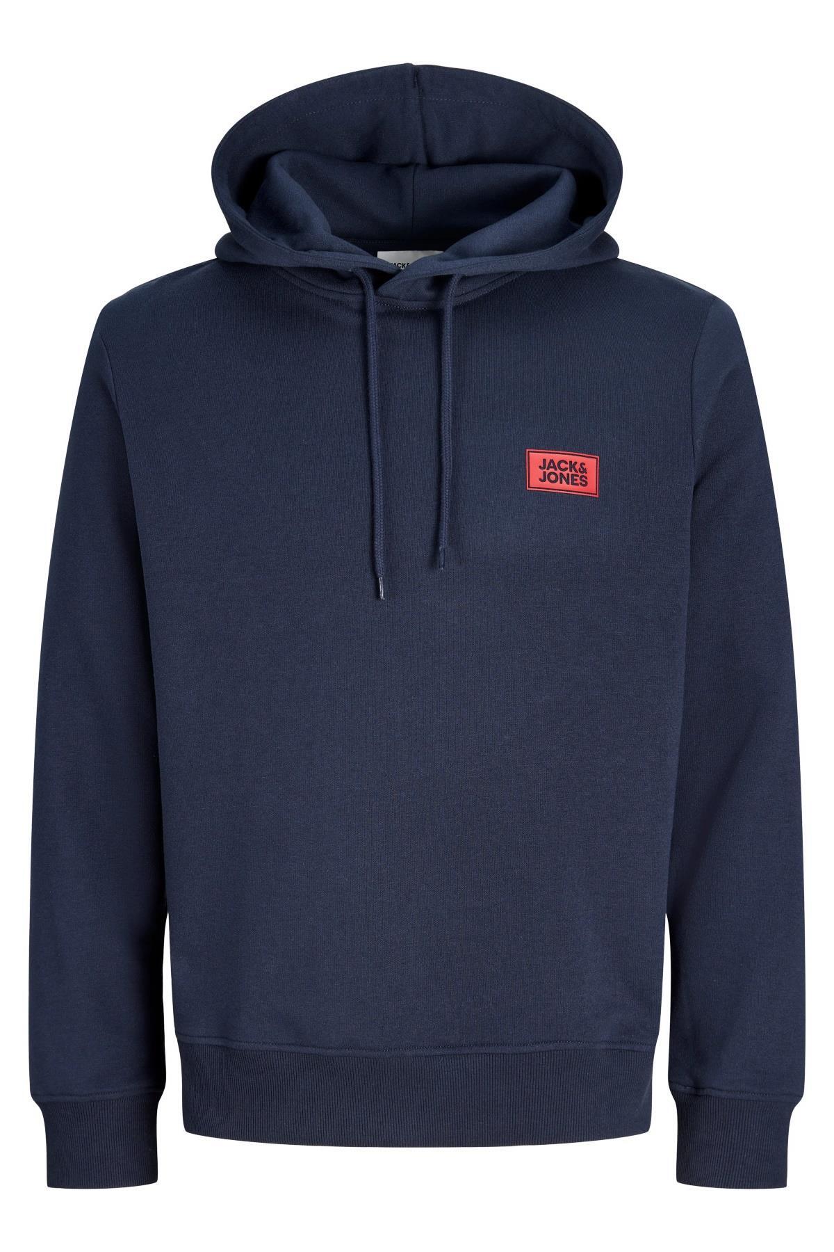 سویشرت کلاه‌دار مردانه JJRUSH، راحت، نخی، غیررسمی جک اند جونز سویشرت Jack & Jones