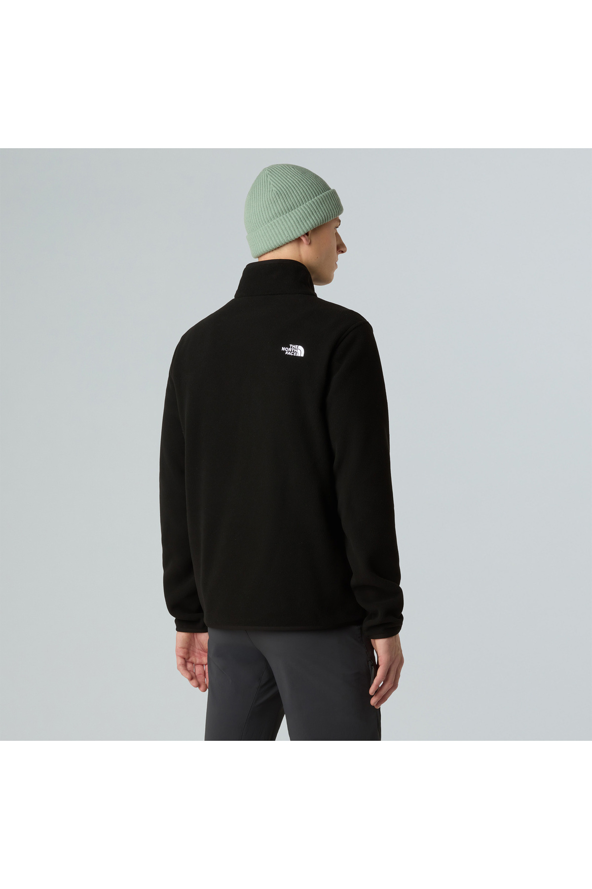 THE NORTH FACE Glacier Fleece Erkek Fermuarlı Siyah Polar Üst görsel 3