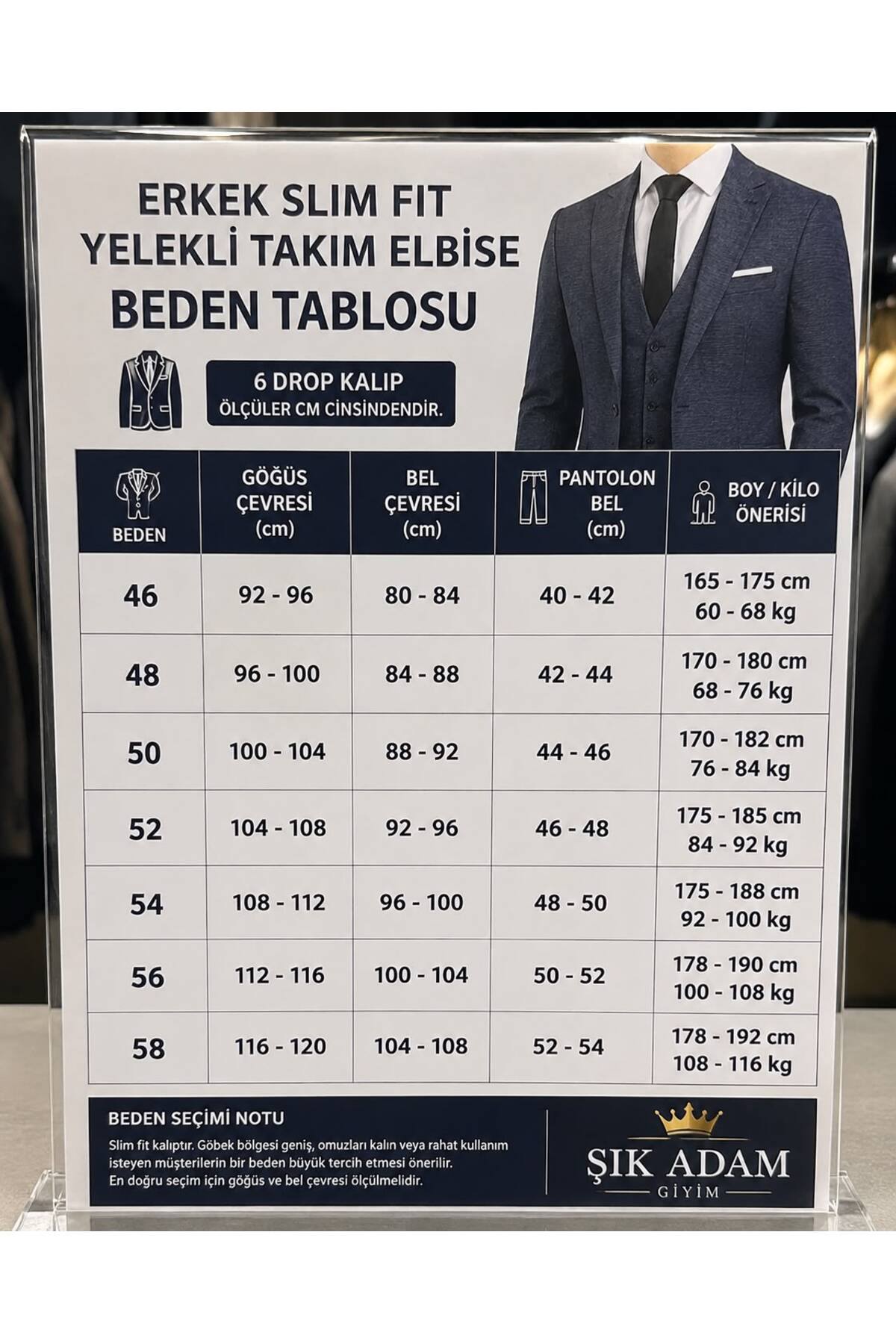 ŞIK ADAM İndigo Mavi Kırçıllı Slim Yelekli Takım Elbise görsel 3