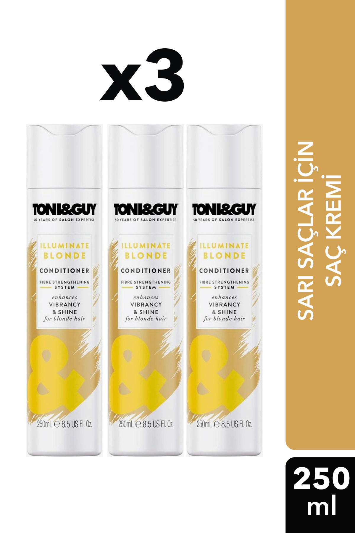 Toni&Guy Sarı Saçlar İçin Saç Kremi 3x250 ml — TNGY0017