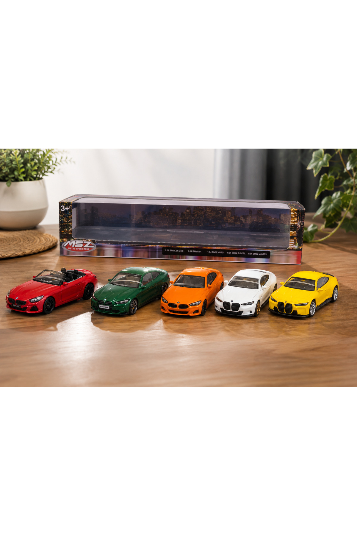 PONİKİDO MSZ 5'li BMW Metal Die-Cast Araba Seti 1:64 Koleksiyon Oyuncak Araba (3+ Yaş)