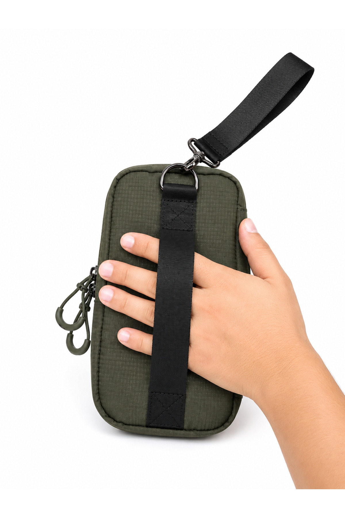 M 1037 Polyester Seyahat Tıraş/ Makyaj Çantası, Organizatör Haki