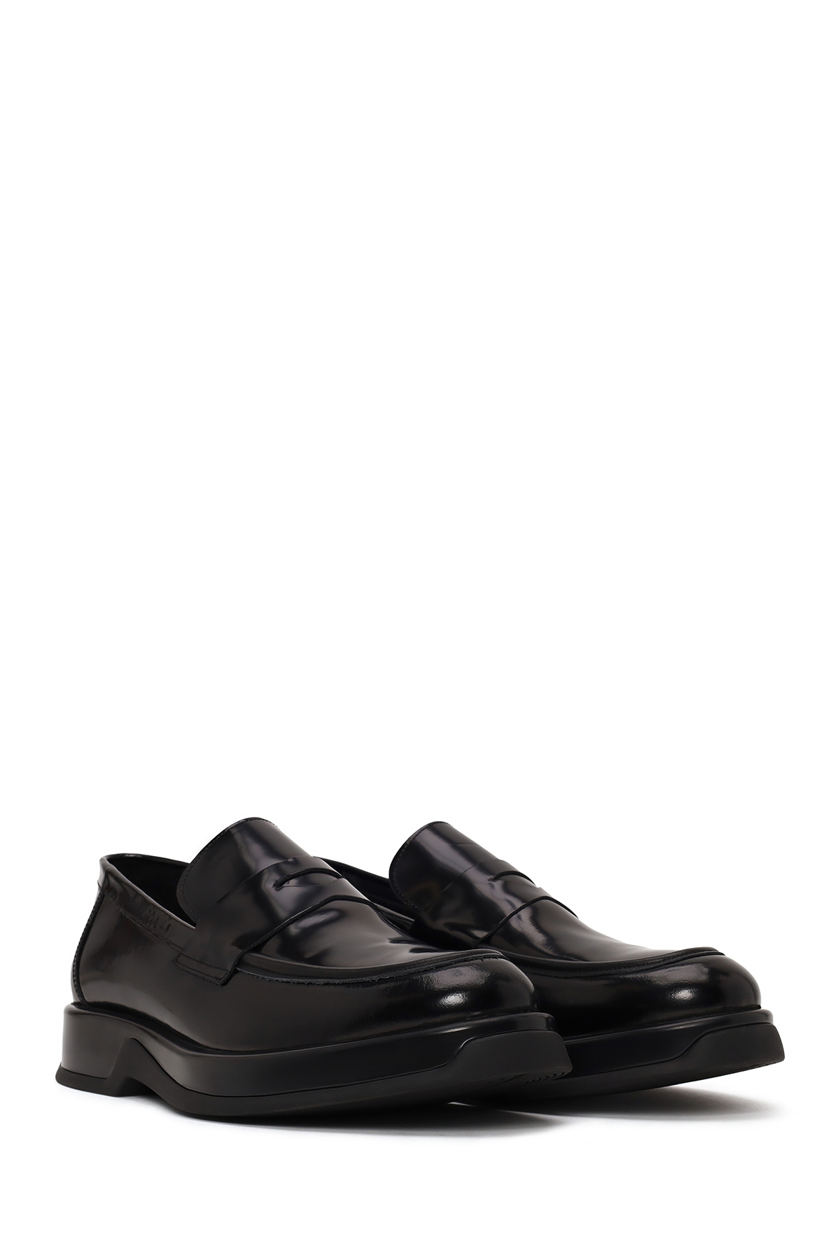 Derimod Erkek Siyah Kalın Tabanlı Deri Casual Loafer WM620012DA görsel 2