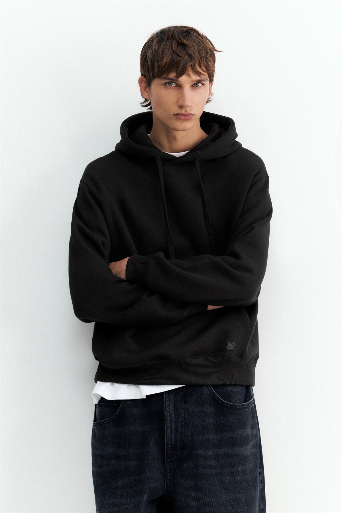 Kapüşonlu basic sweatshirt