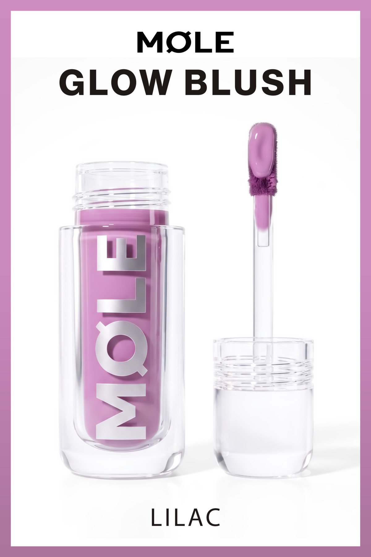 MQLE Glow Blush Likit Allık - Yoğun Pigmentli Işıltılı Likit Blush - Lilac