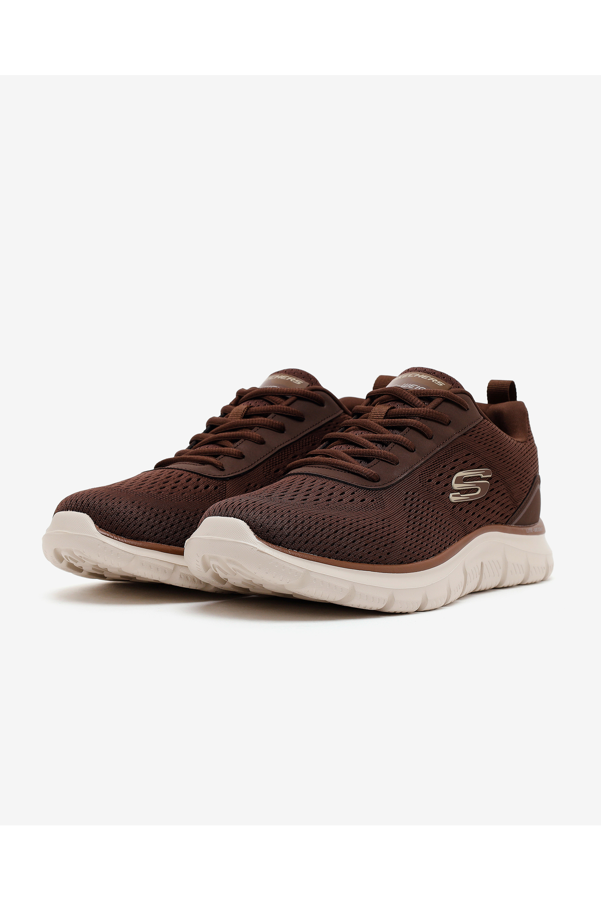 SKECHERS TRACK-LESHUR Erkek Kahverengi Spor Ayakkabı 232758TK CHOC görsel 3