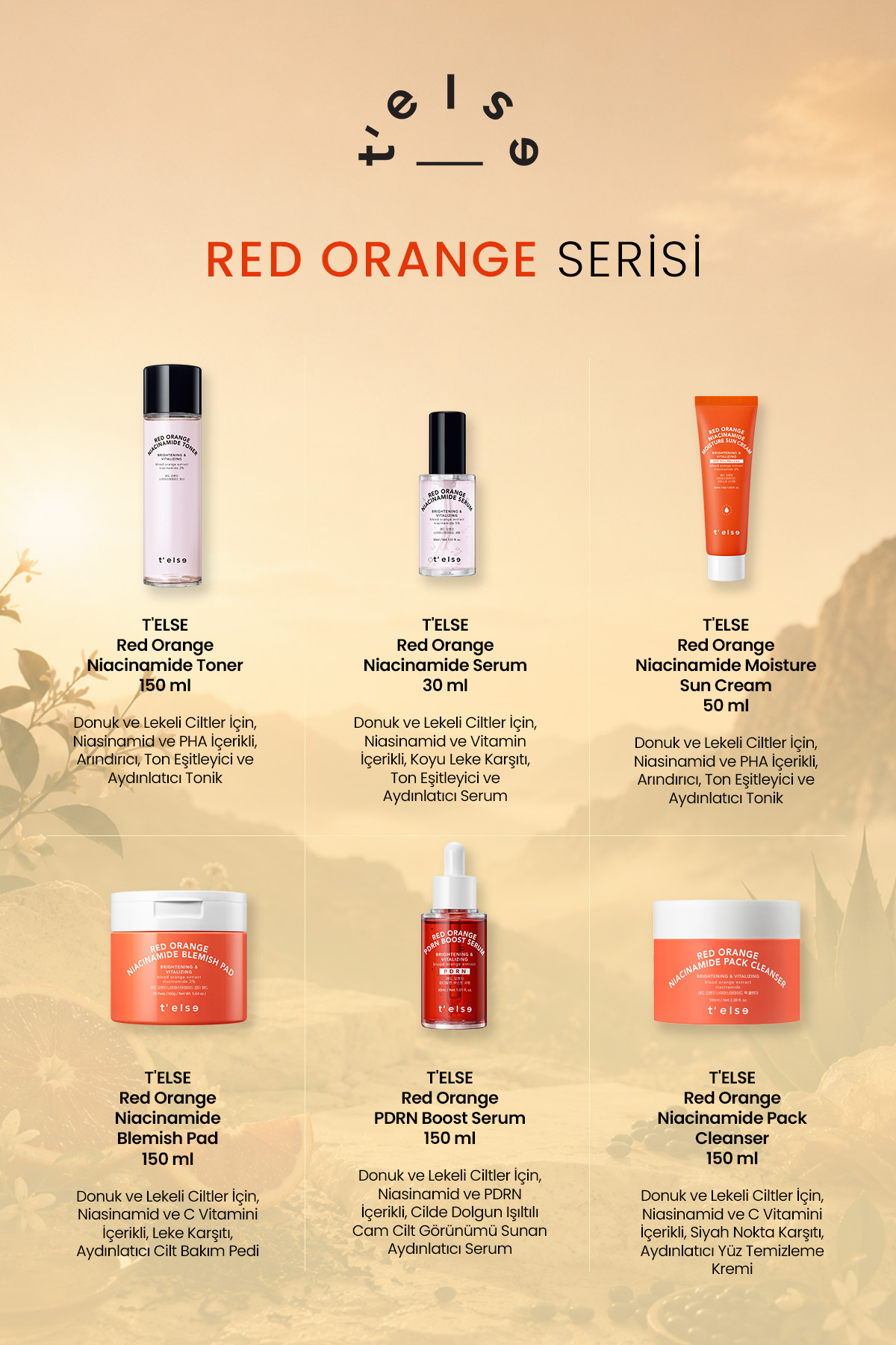 Siyah Nokta Karşıtı, Aydınlatıcı Yüz Temizleme Kremi TELSE Red Orange Niacinamide Pack Cleanser — 9839 — تصویر 9 از 9