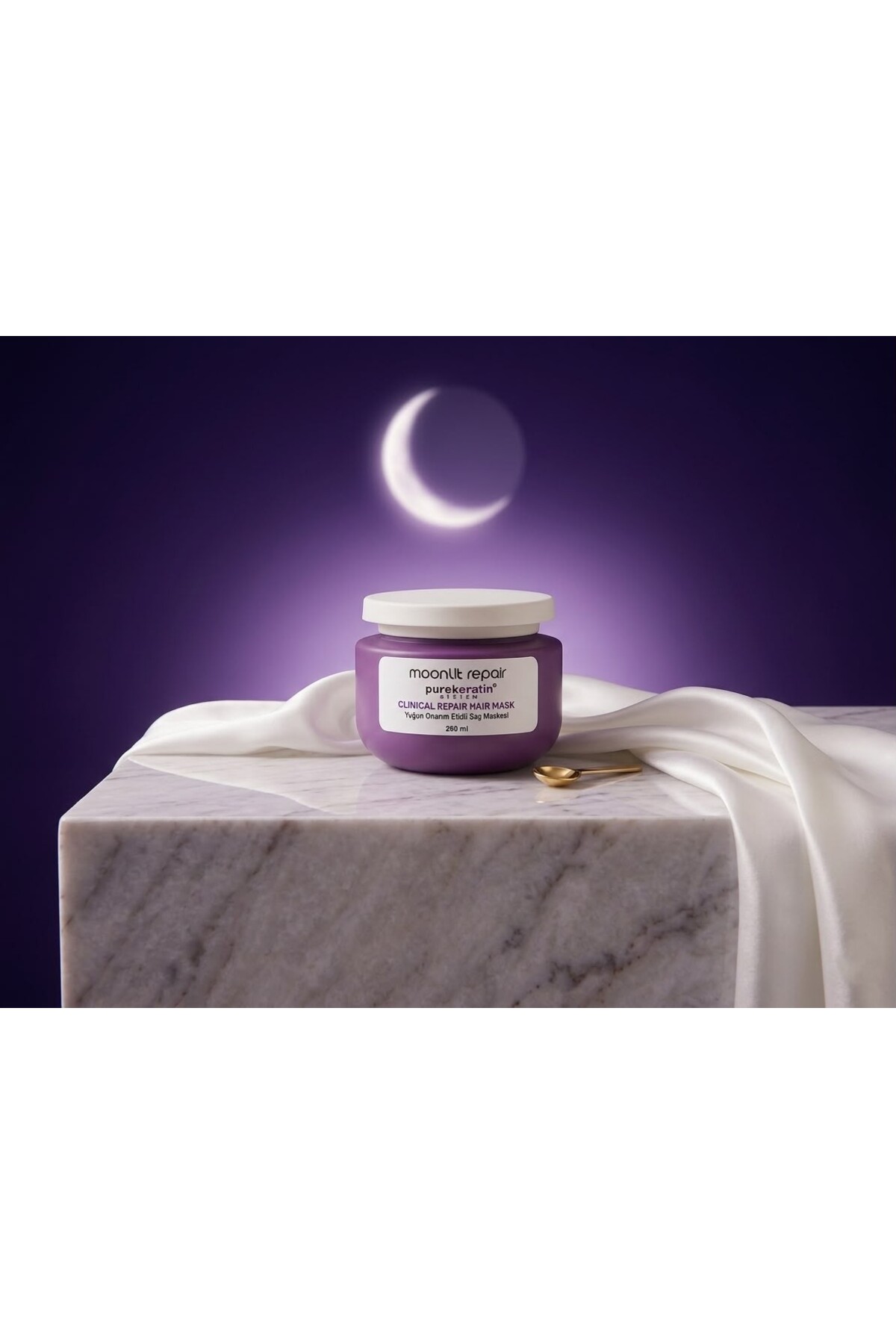 MOONLİT REPAİR Keratin Özlü Yoğun Onarıcı Saç Bakım Maskesi 250 ml — mrmsk