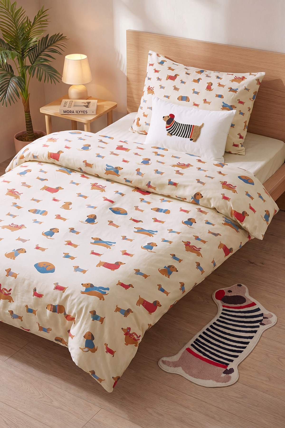 Trendyol Home Single Köpek Patterned Bed Sheet Sız Nevresim Seti Tphss26Tkn00013