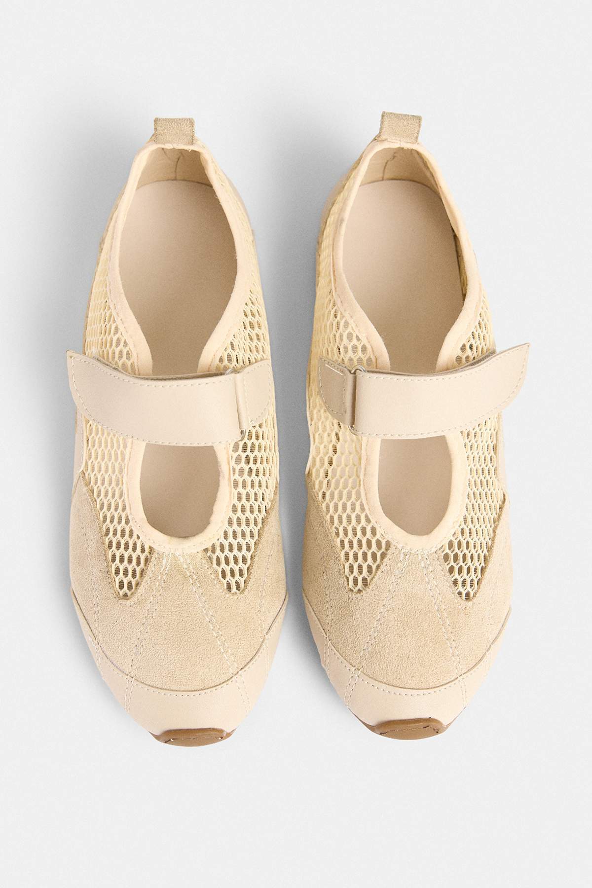 Trendyol Shoes Beige Mesh Detailed Women's Sneaker Takss26Sn00017
