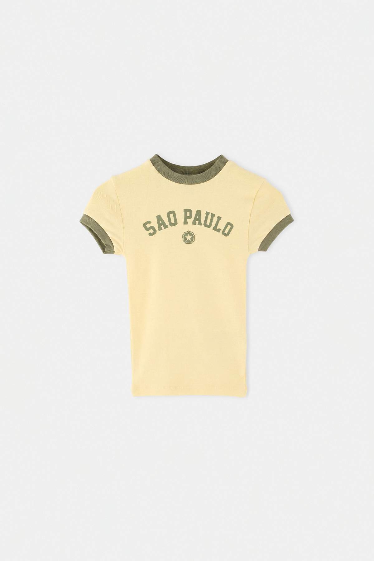 Trendyolmilla Kids Sarı Düz Örme T-Shirt TKDSS26TS00081
