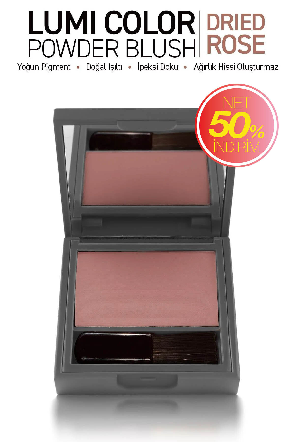 Alix Avien Yoğun Pigmentli Ultra İnce İpeksi Dokulu Pudra Allık - Lumi Color Powder Blush 153 Dried Rose - Fiyatı, Yorumları