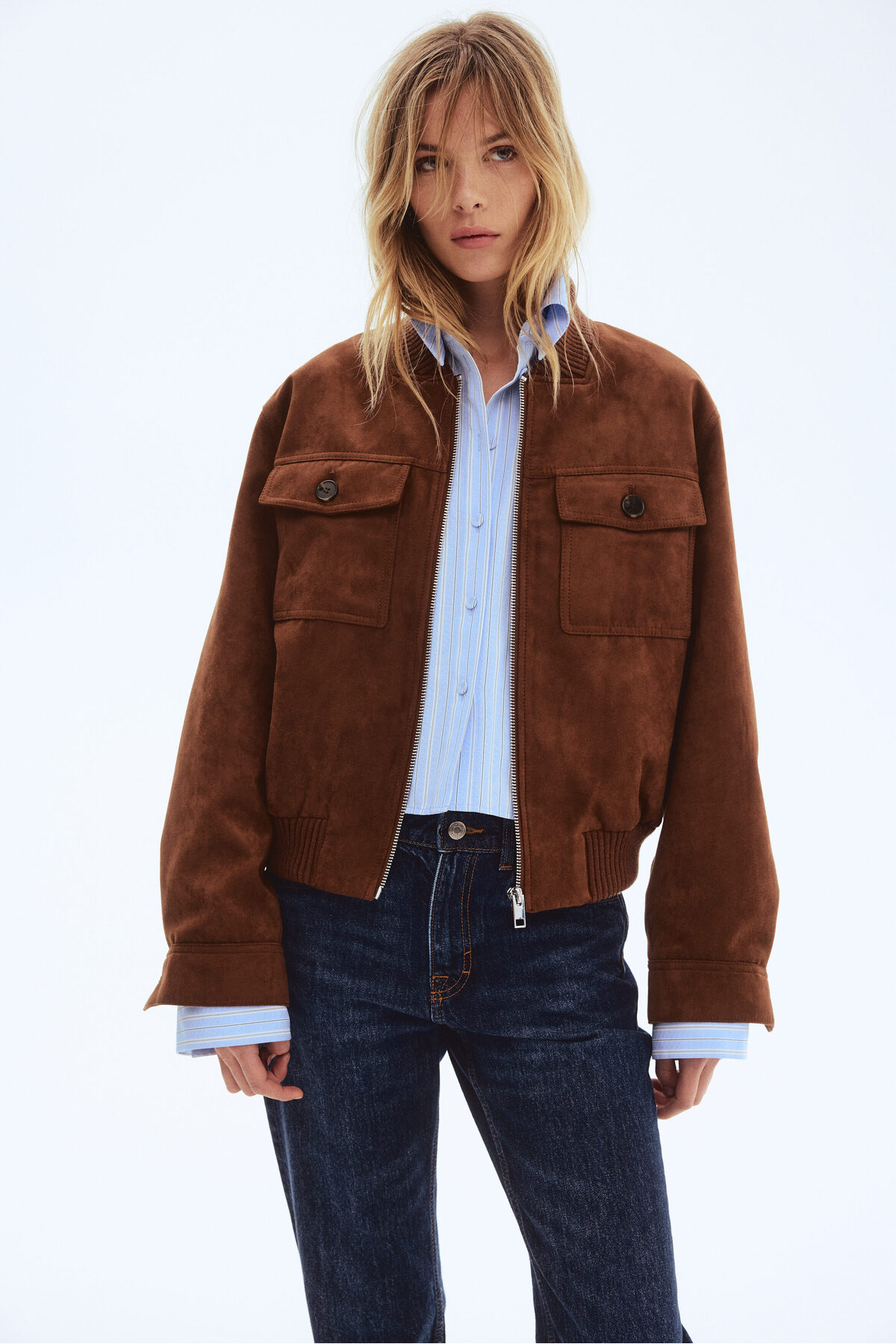 H&M Tüylü Ceket görsel 3
