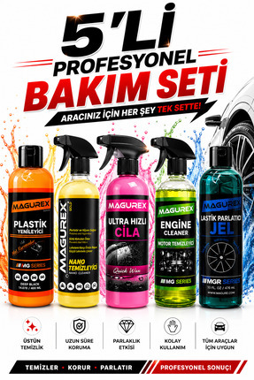 magurex 5’Lİ OTO BAKIM SETİ