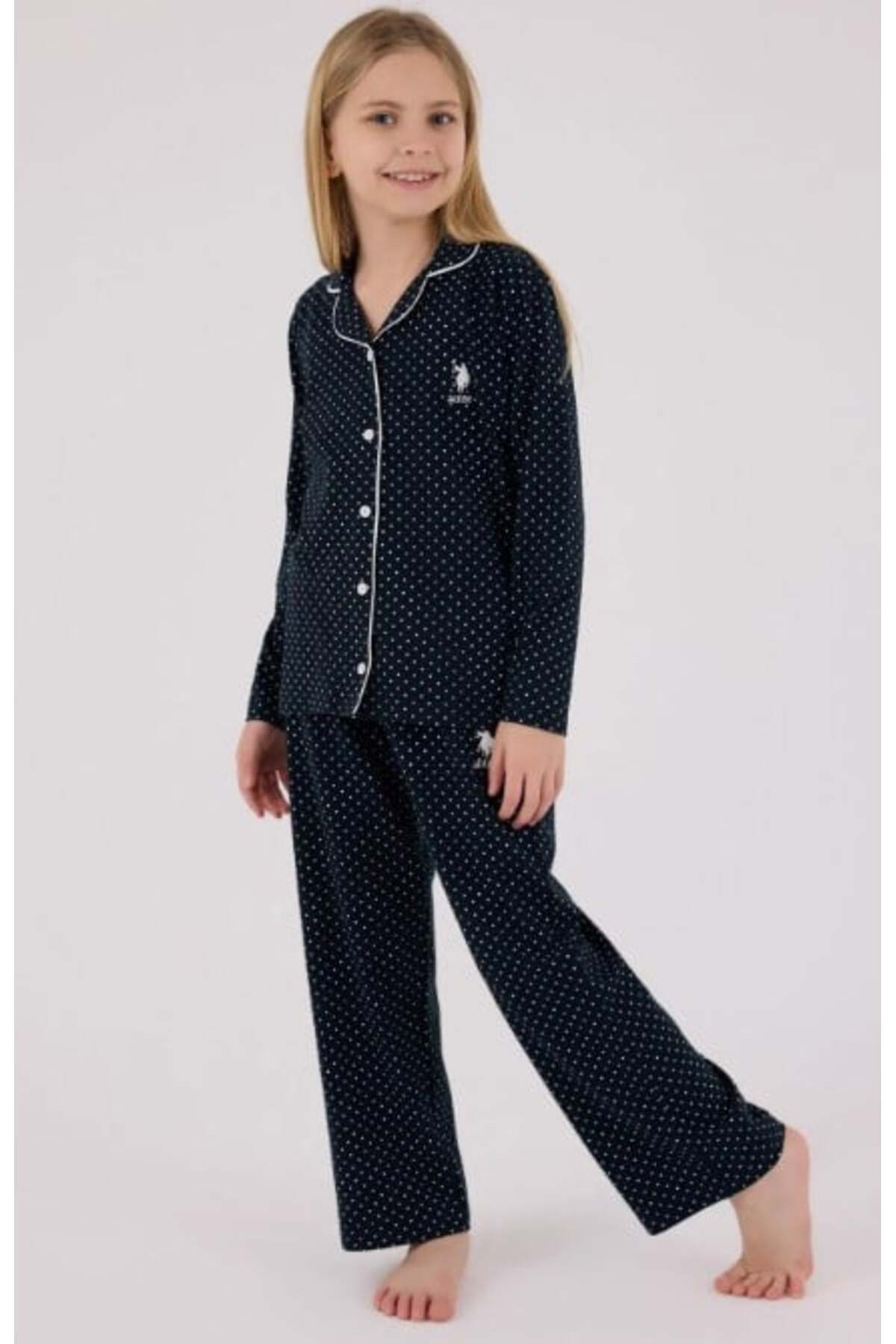 ست پیژامه پیراهنی دخترانه U.S. Polo Assn. مدل US2327-4 — 3