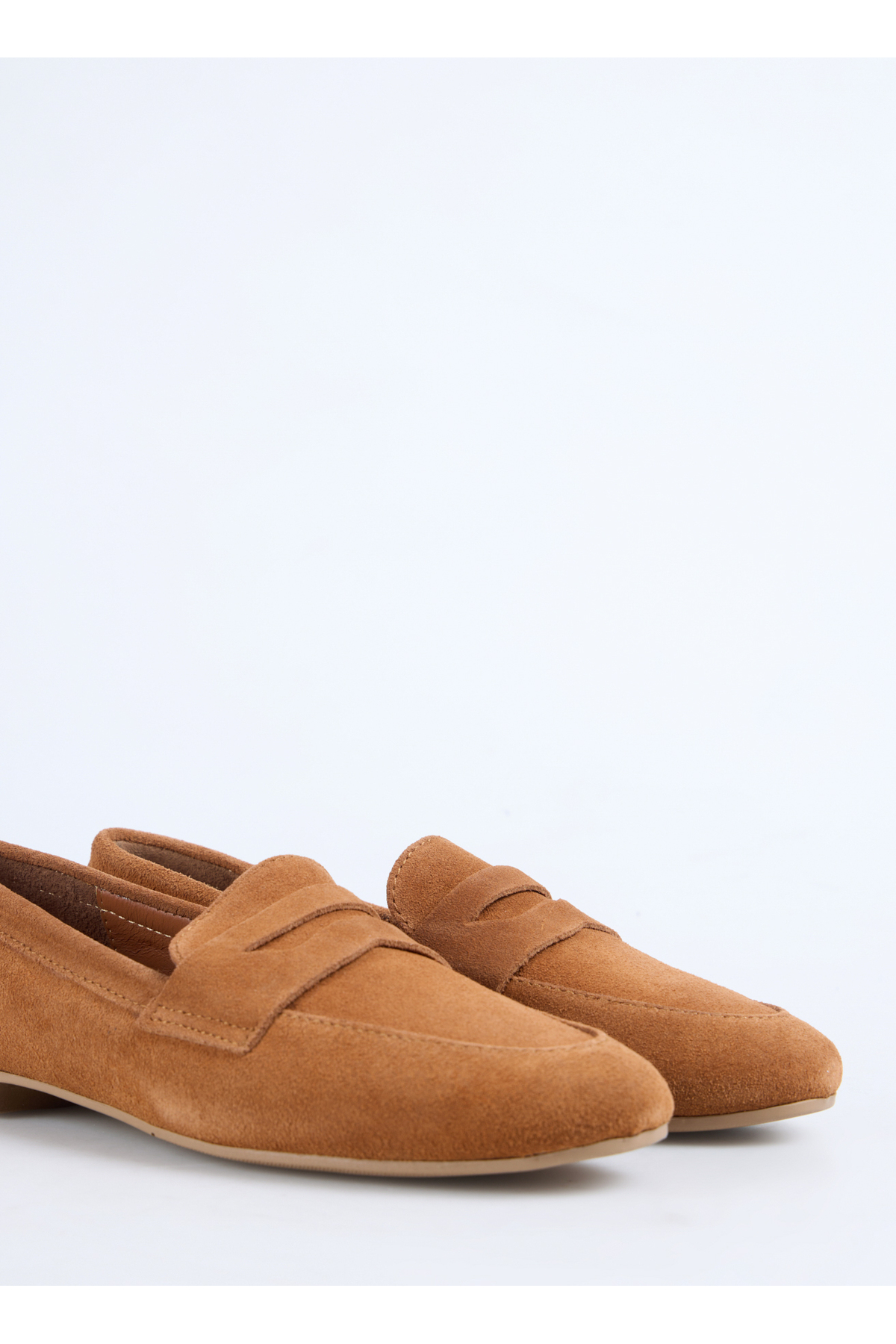 Fabrika Taba Kadın Deri Loafer D-HANKS AUSTIN SÜET görsel 5