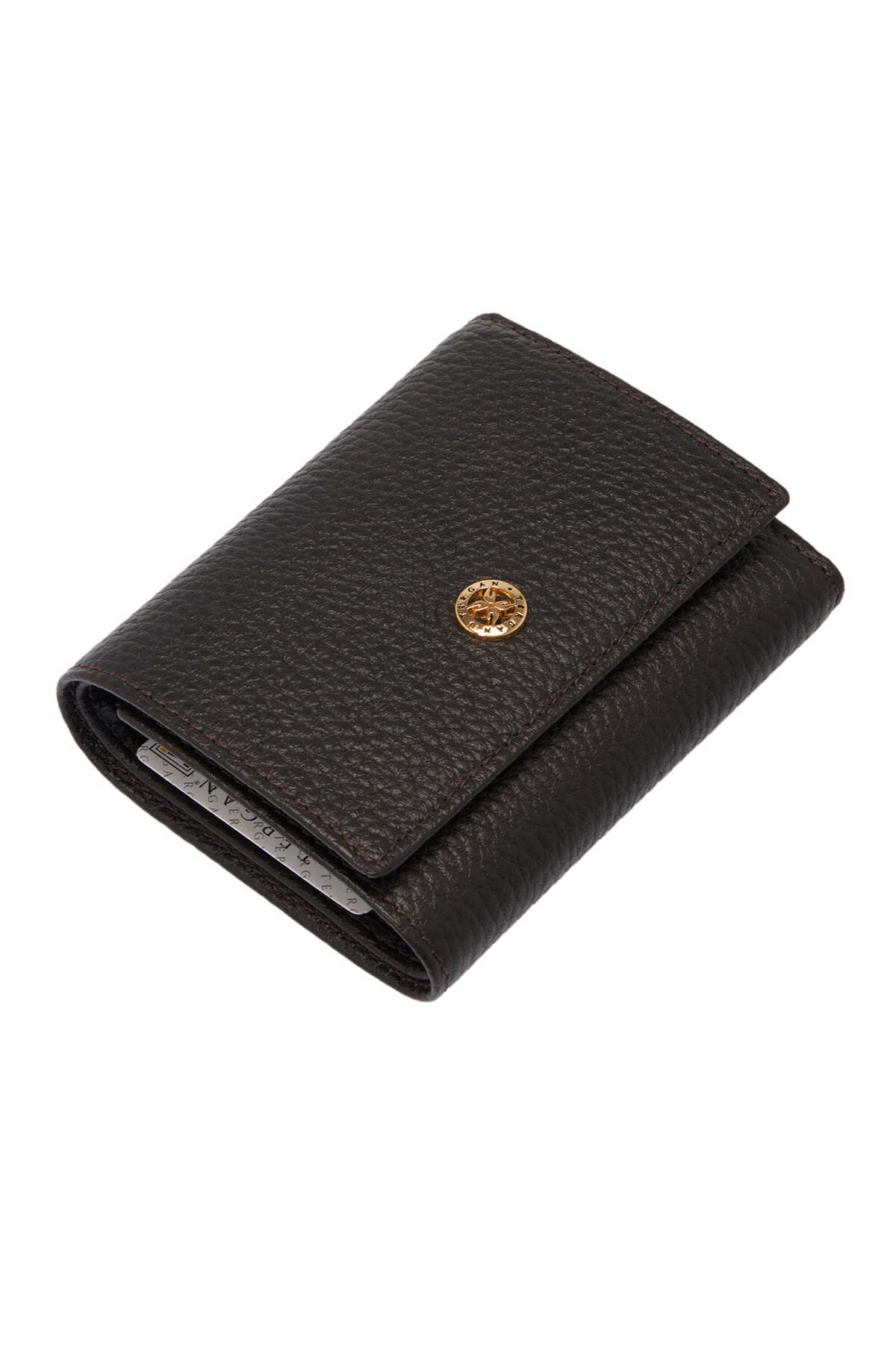 Brown Genuine Leather Women Wallet-S1CB00005633-A42