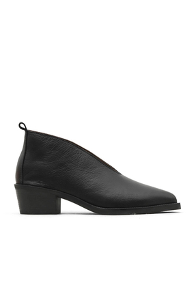 Bueno Shoes Siyah Deri Kadın Topuklu Bot 01wd4004