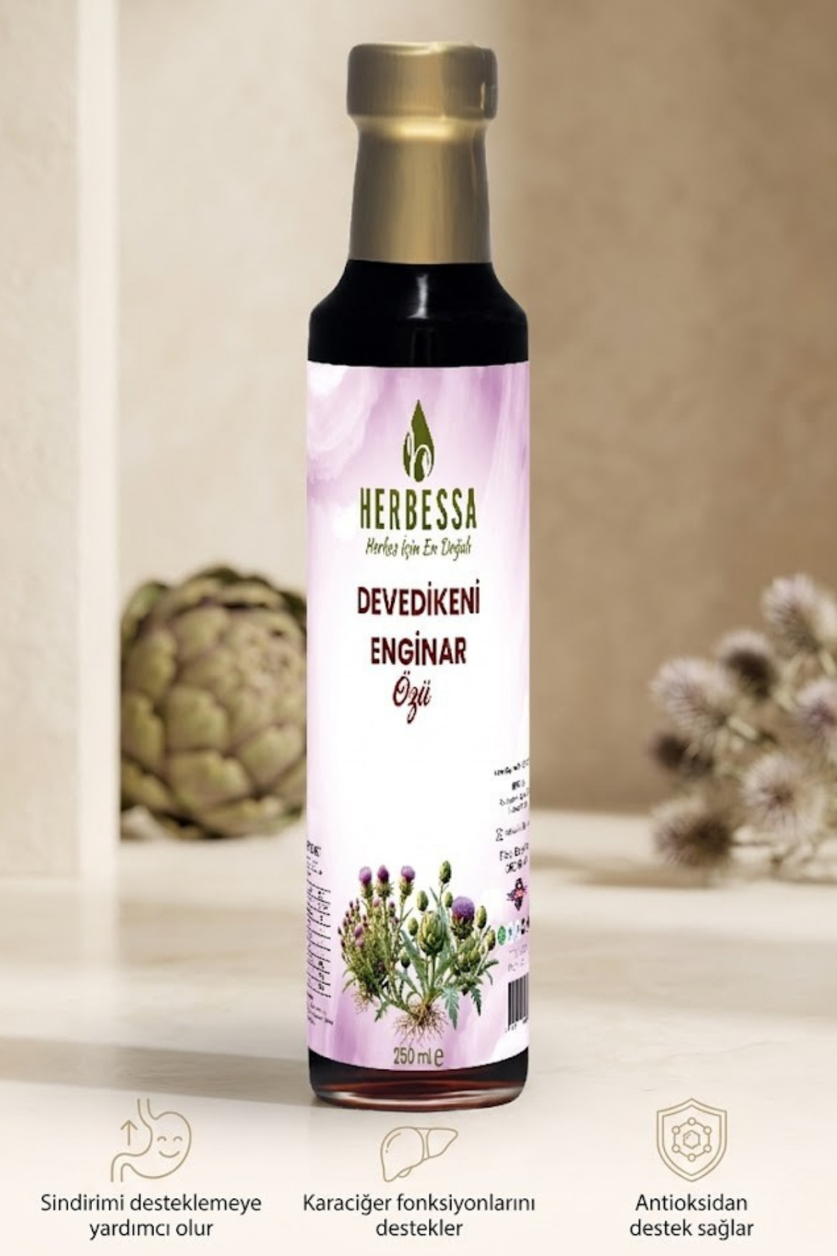 herbessa Devedikeni Enginar Özü 250 ml – Günlük Bitkisel Destek - Fiyatı, Yorumları