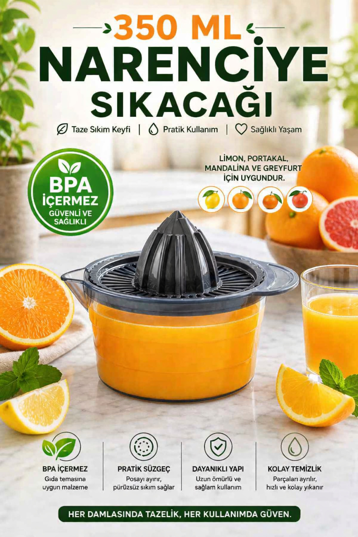 350 ML Citrus Juicer – Enjoy Fresh Squeezing