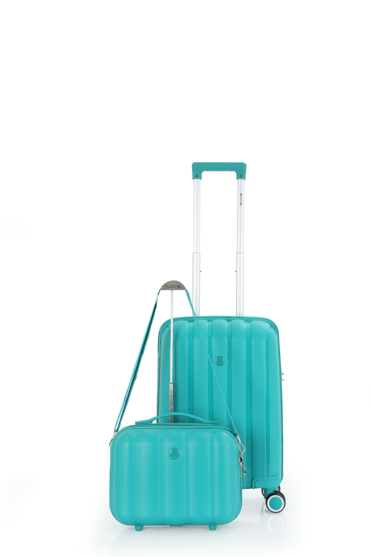 MÇS Polypropylene 2-Piece Suitcase Set Cabin & Makeup V305