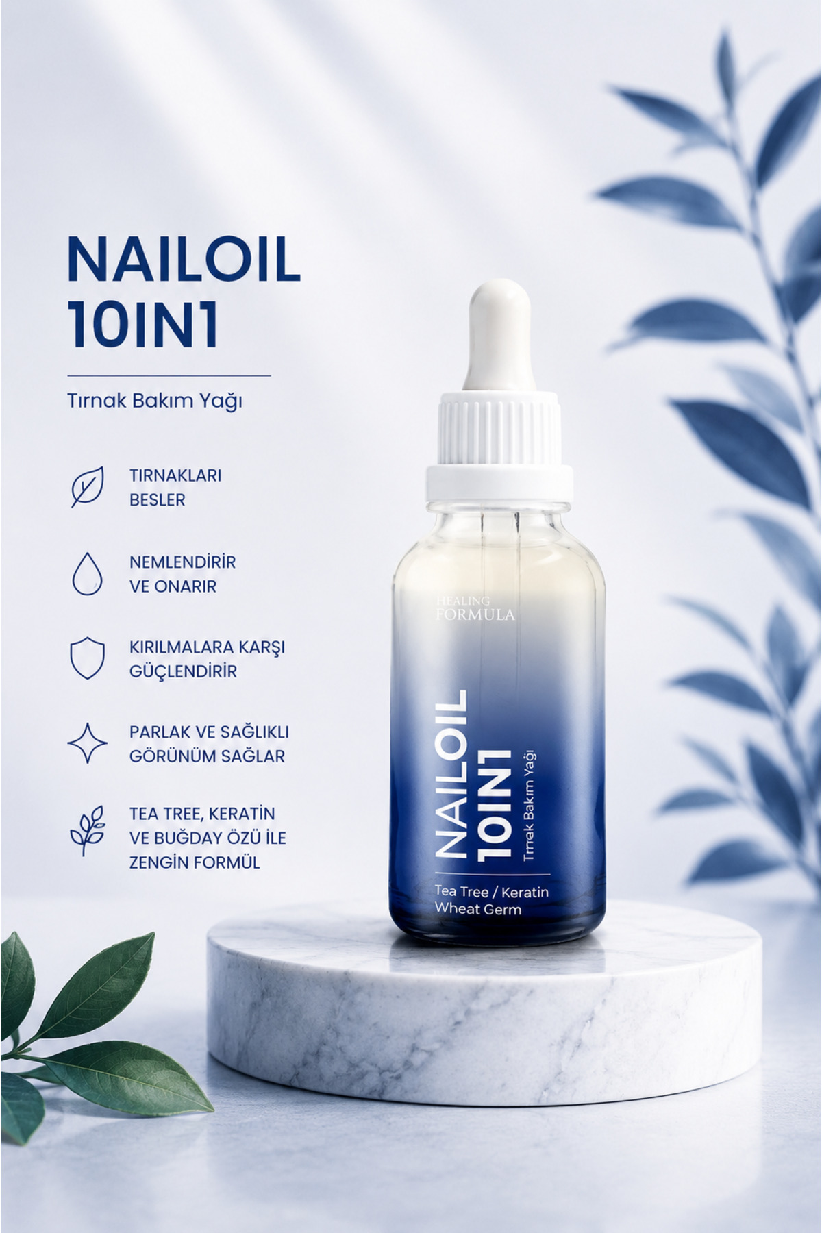 HF HEALING FORMULA 10IN1 NAIL OIL 50 ml - Fiyatı, Yorumları