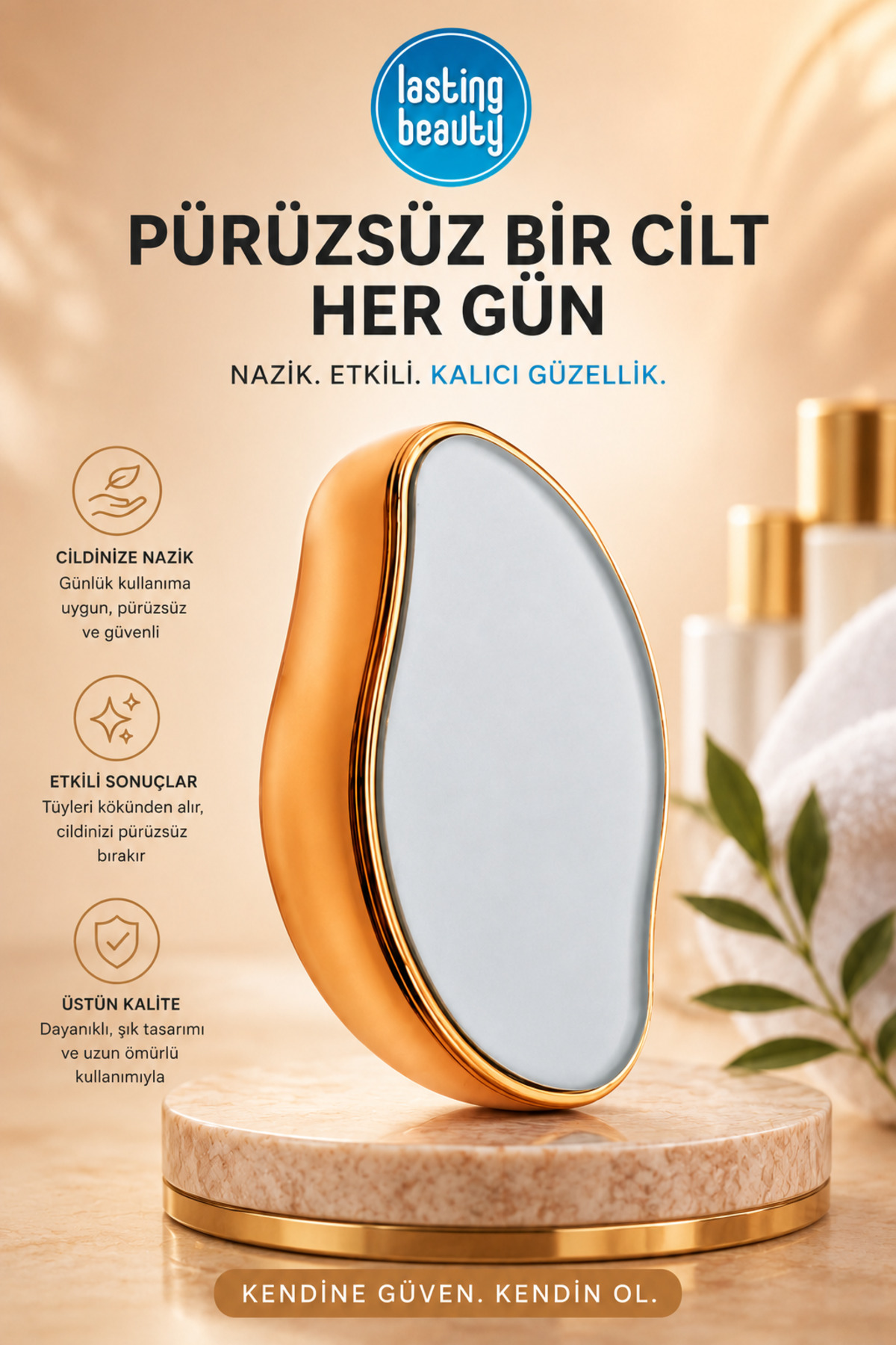lasting beauty Epilasyon Aleti Acısız Tüy Dökücü Tüy alma taş Kristal Taş Tüy Alıcı Epilasyon Taş — epilasyon