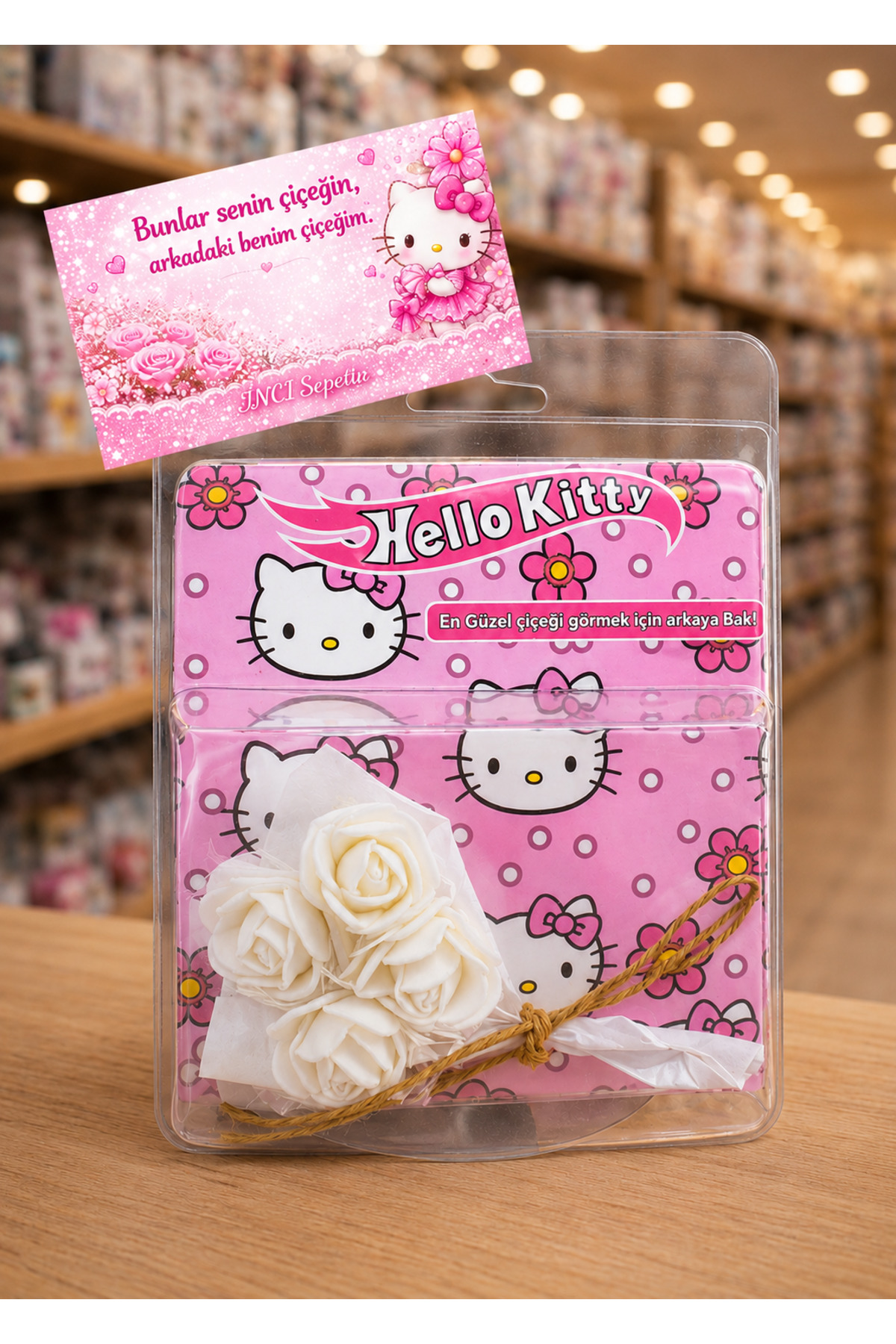 Hello kitty mirrored bouquet flowers hot flowerss non-fading flower for lover