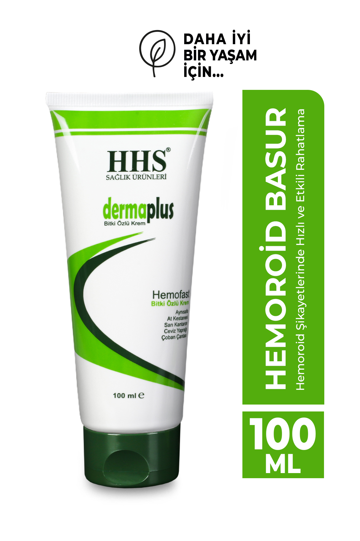 Dermaplus H.emoroid - B.asur HEMOFAST Krem – 100 ml | Çatlak Şişlik Ağrı Onarıcı — 8698619070075 — تصویر 2 از 6